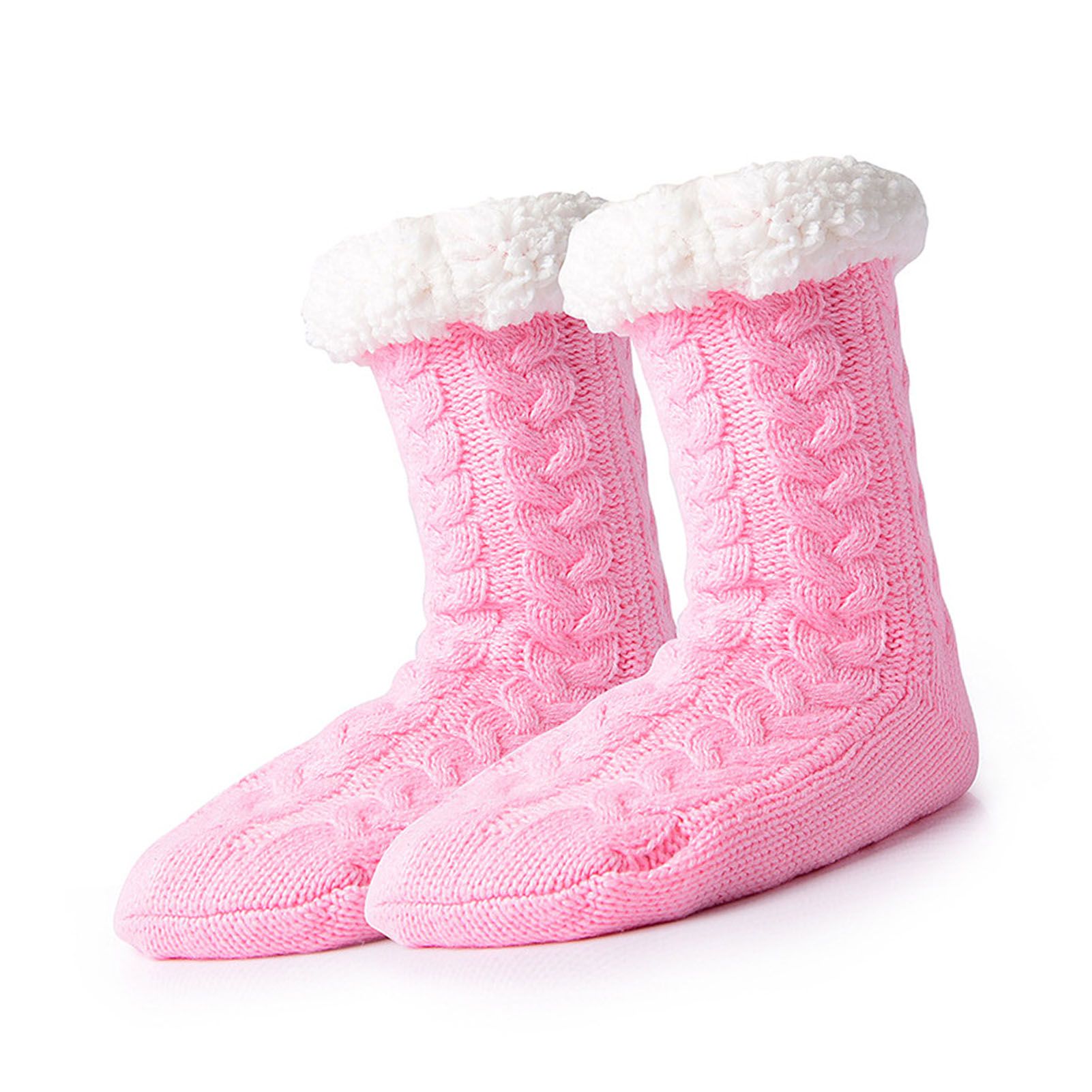 Slipper Fuzzy Socks with Grippers Warm Thick Fleece Lined Super Soft Non Slip view 10