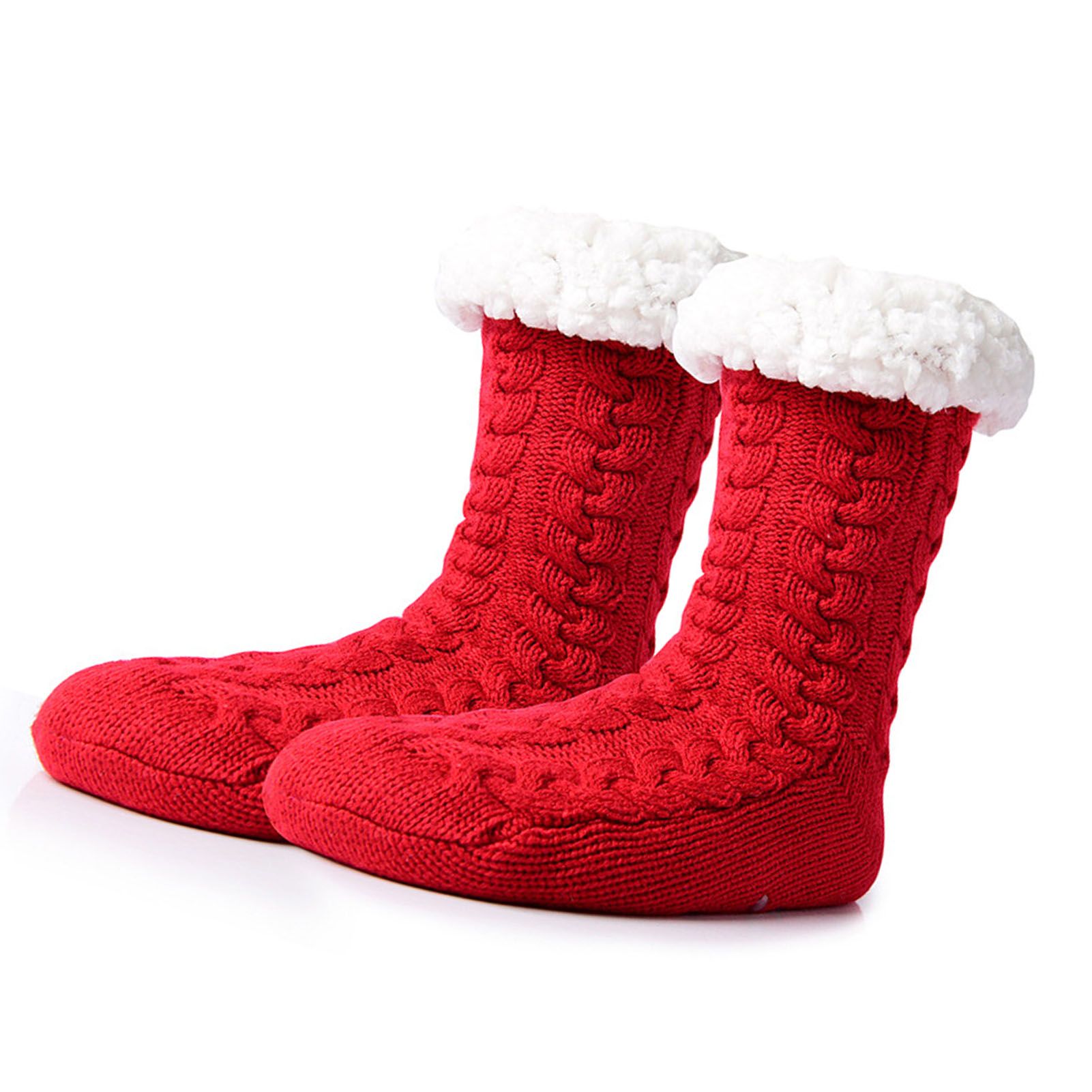 Slipper Fuzzy Socks with Grippers Warm Thick Fleece Lined Super Soft Non Slip view 6