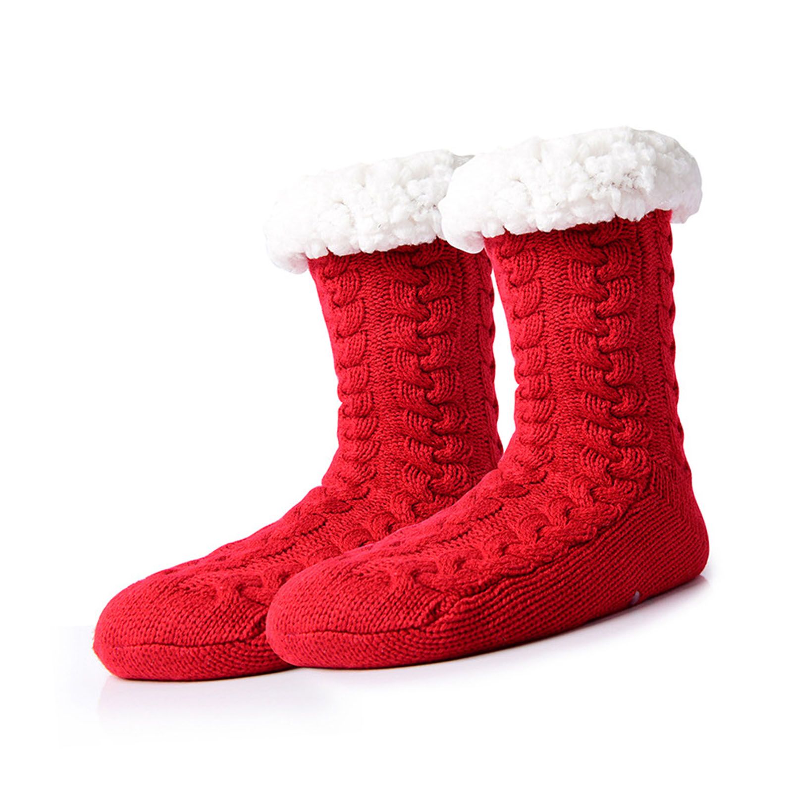 Slipper Fuzzy Socks with Grippers Warm Thick Fleece Lined Super Soft Non Slip view 8