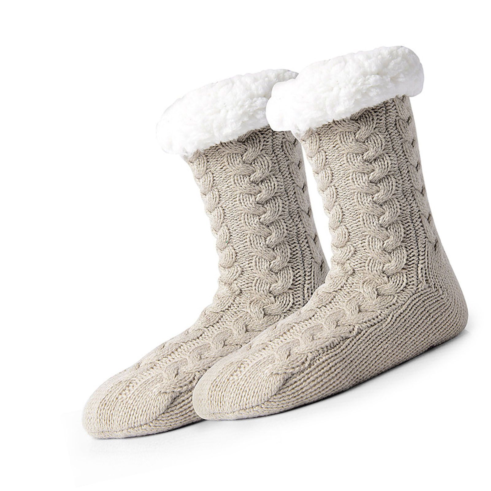 Slipper Fuzzy Socks with Grippers Warm Thick Fleece Lined Super Soft Non Slip view 6