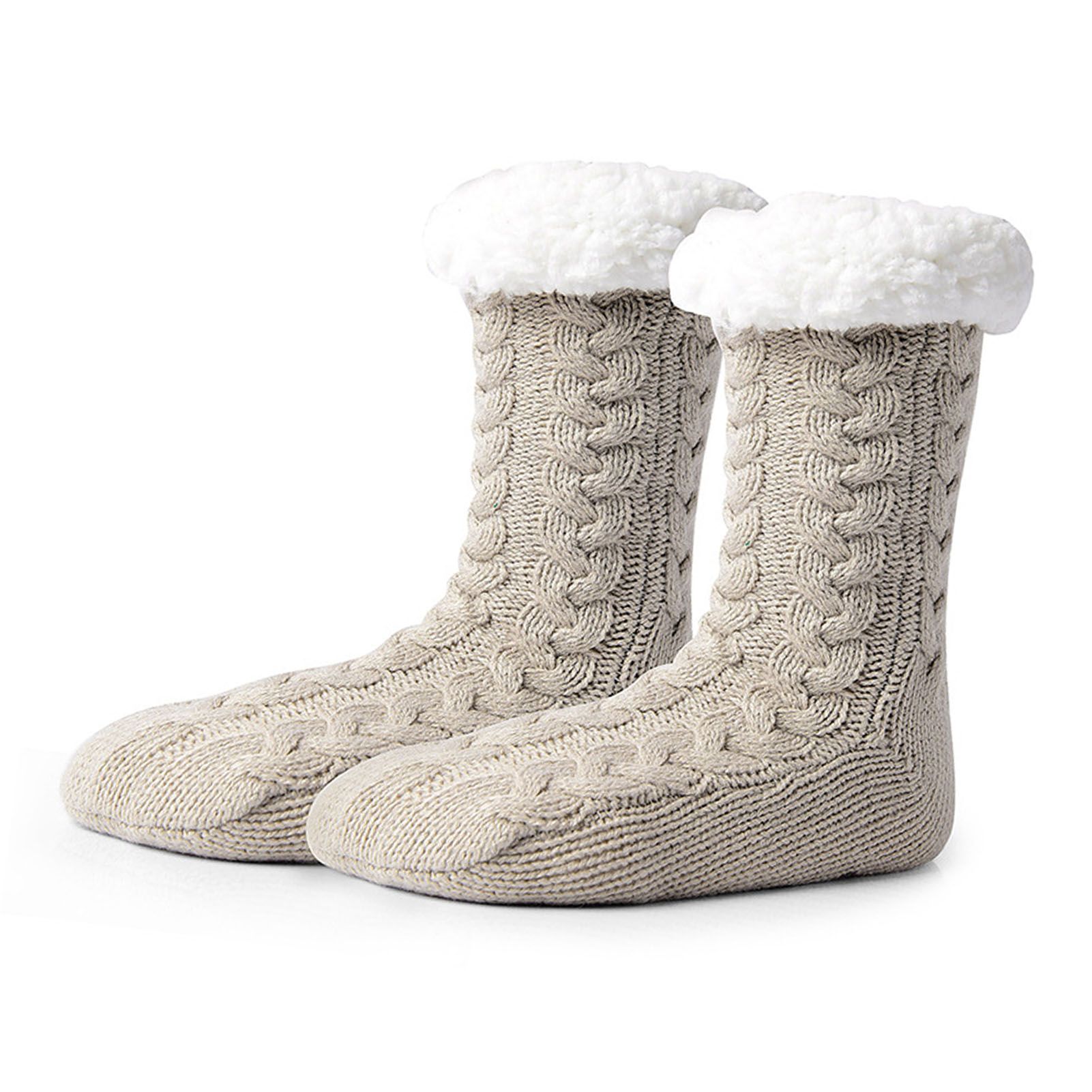 Slipper Fuzzy Socks with Grippers Warm Thick Fleece Lined Super Soft Non Slip view 8