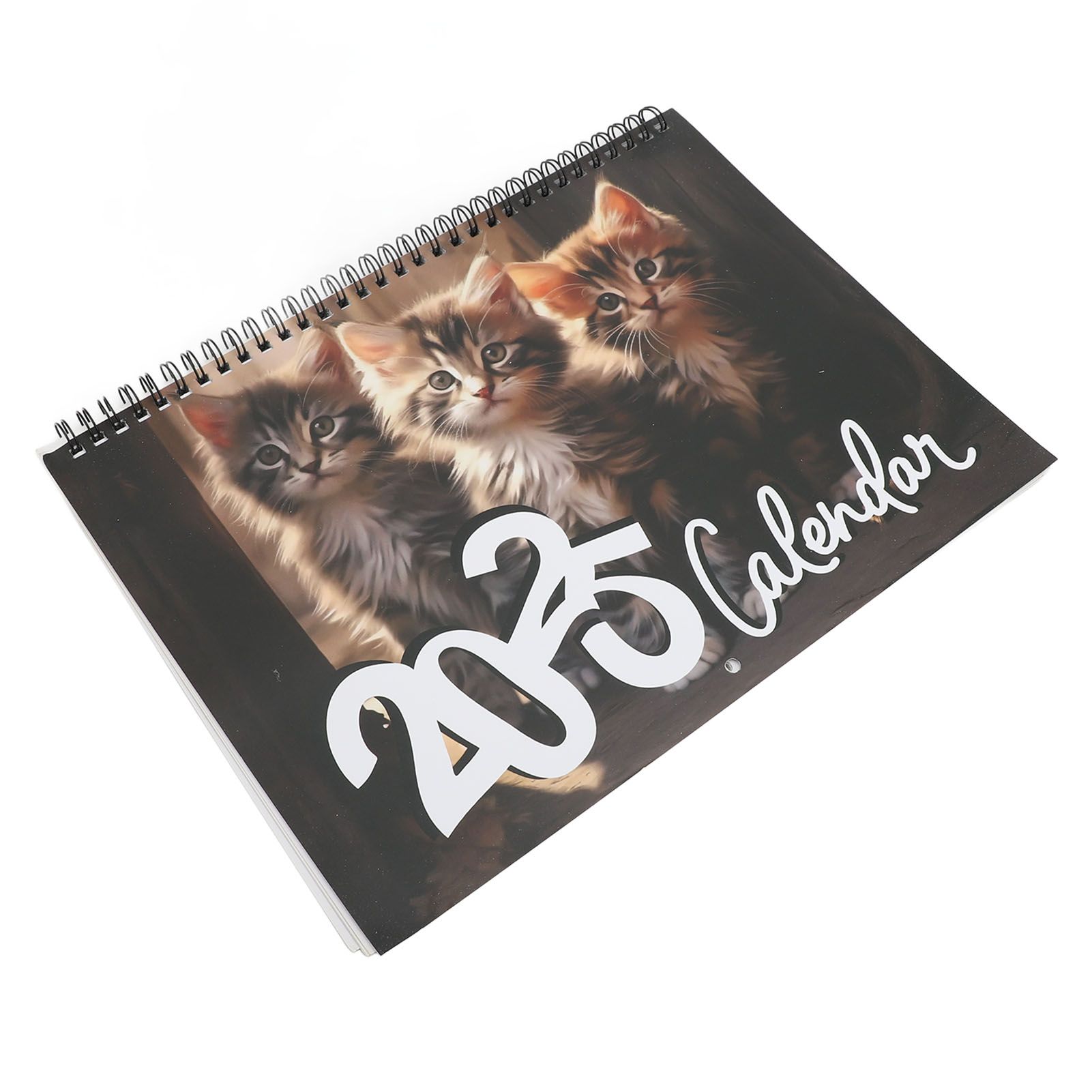 2025 Wall Cat Calendar 12 Month Thick Paper Double Sided Binding Julian view 10