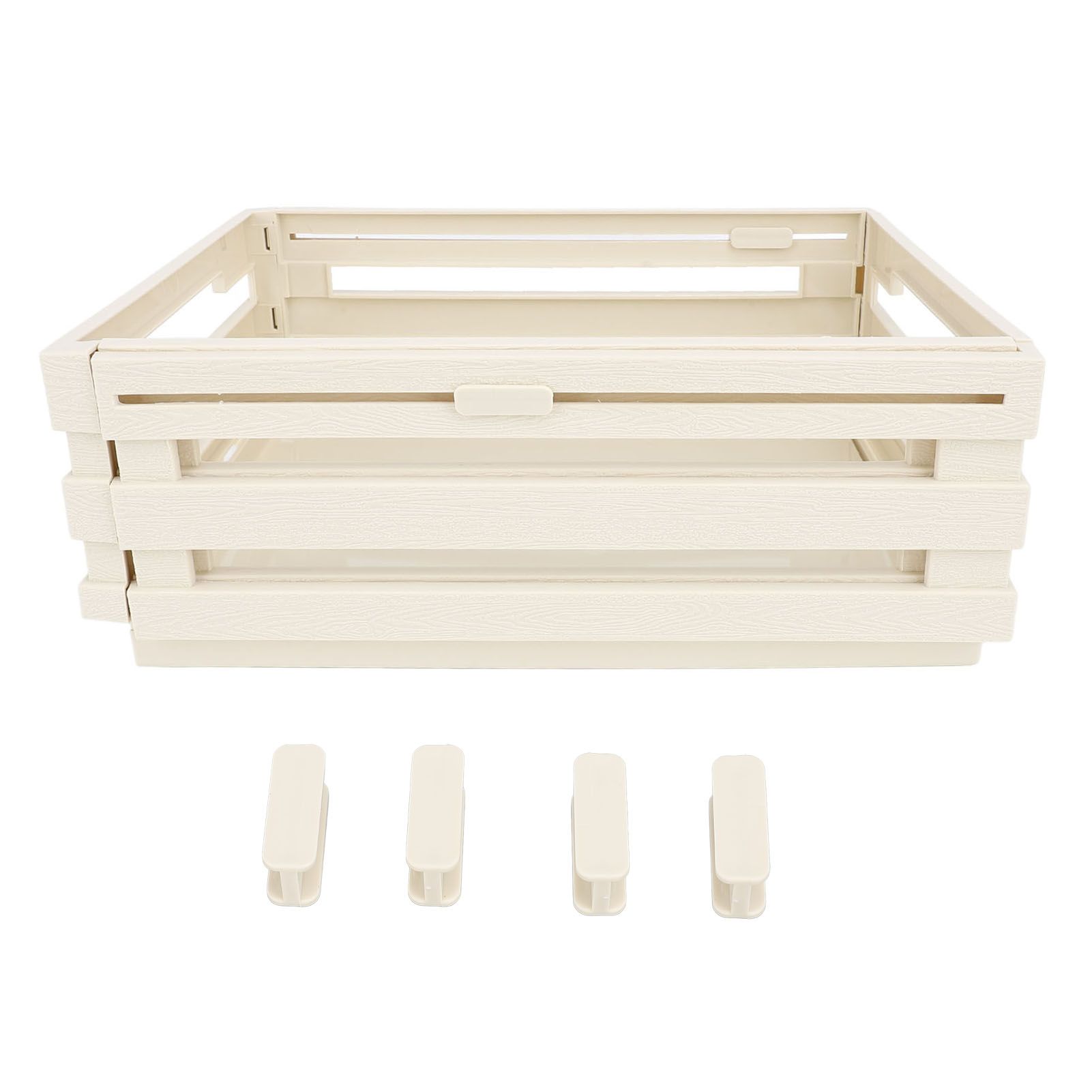 Retractable Storage Box PP Stackable Sundries Storage Bin Pantry Organizer view 3