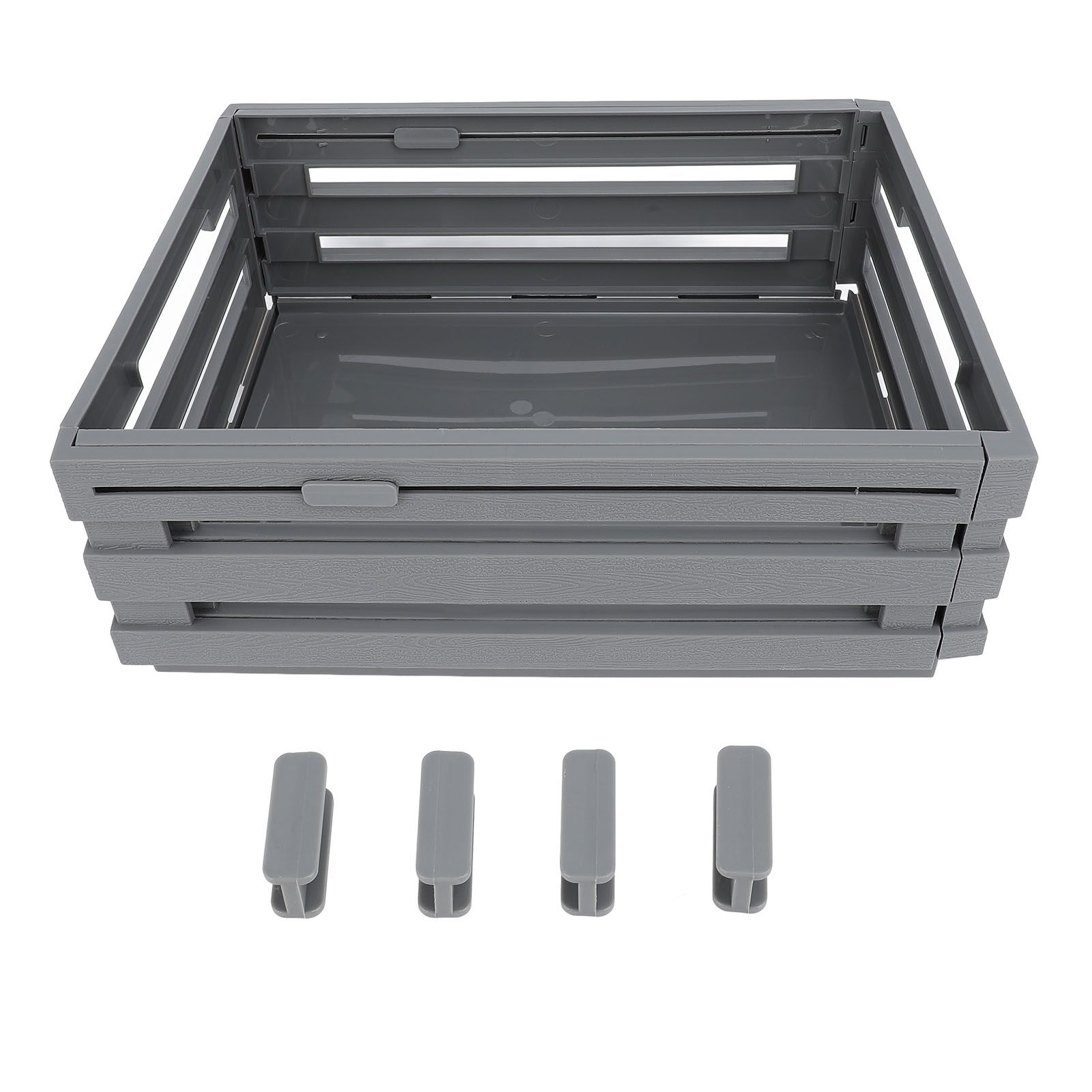 Retractable Storage Box PP Stackable Sundries Storage Bin Pantry Organizer view 3
