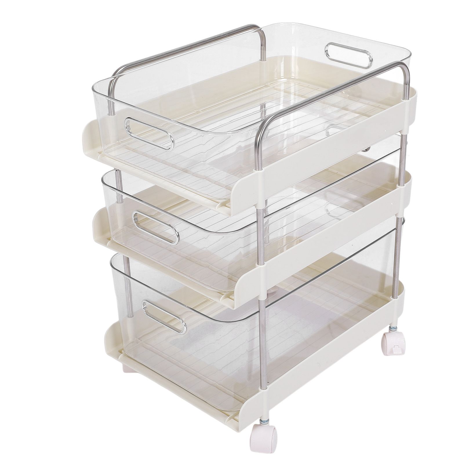 Storage Shelving Unit Organizer Multifunctional Cosmetics Snacks Display view 4
