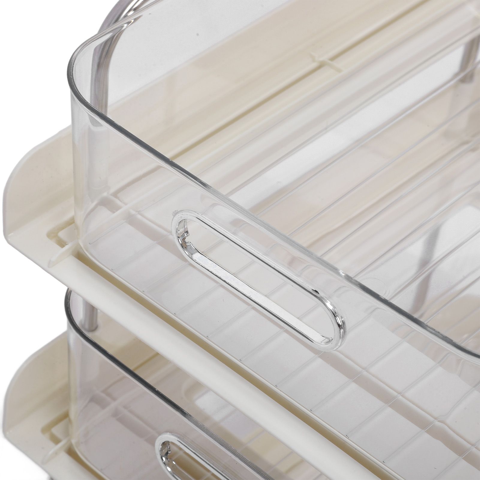 Storage Shelving Unit Organizer Multifunctional Cosmetics Snacks Display view 5