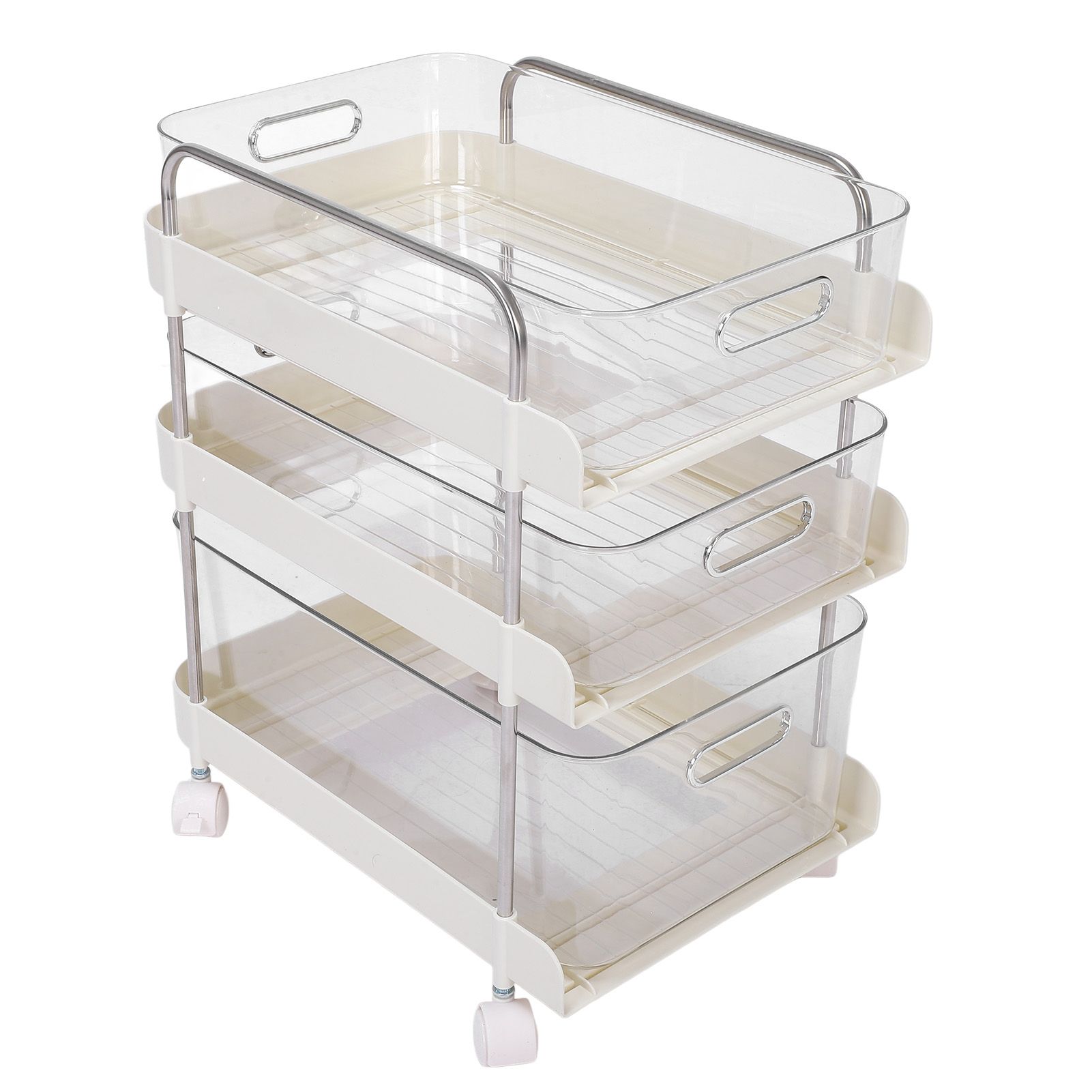 Storage Shelving Unit Organizer Multifunctional Cosmetics Snacks Display view 12