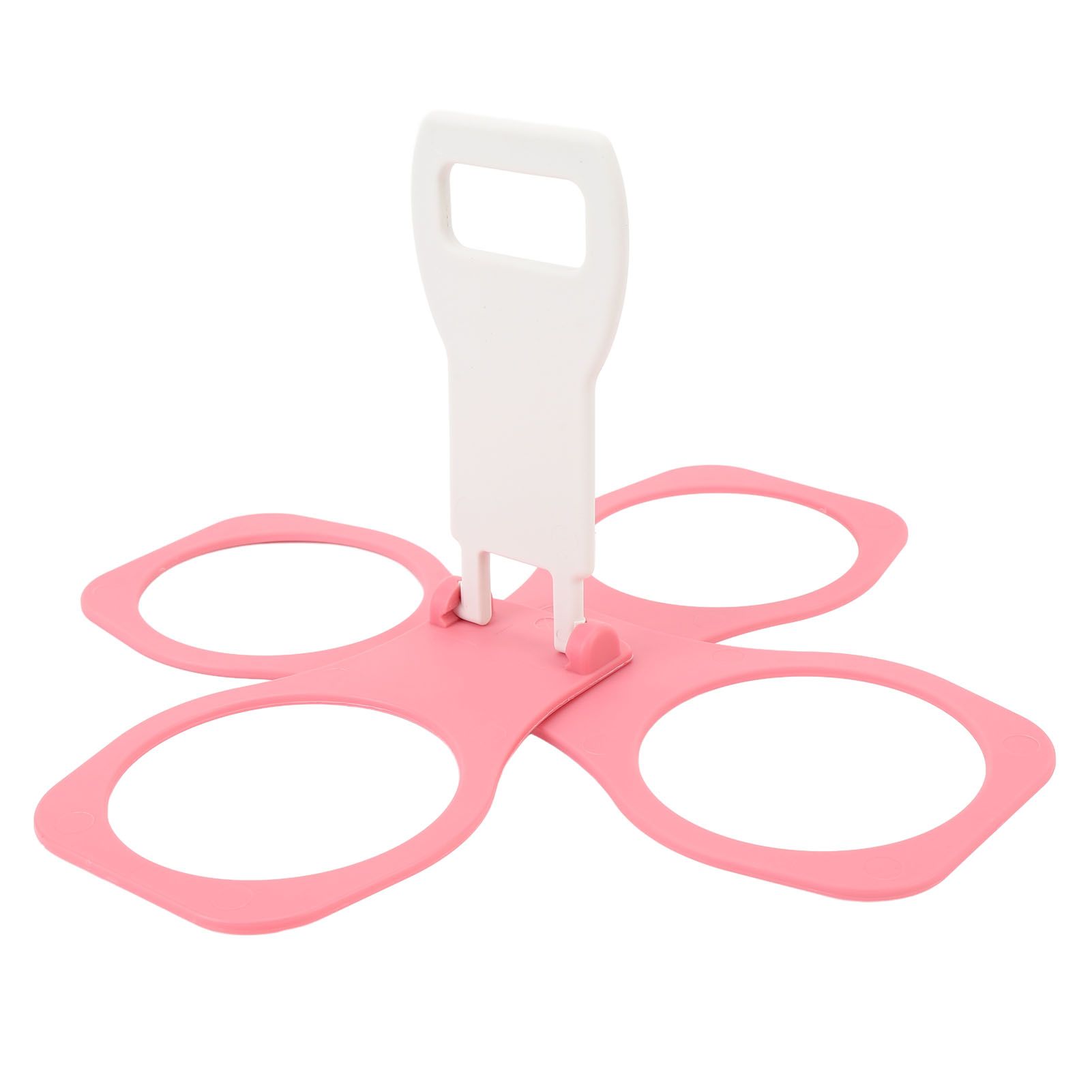 Drink Carrier 4 Hole Foldable Lightweight Plastic Beverage Carrier with Handle view 6
