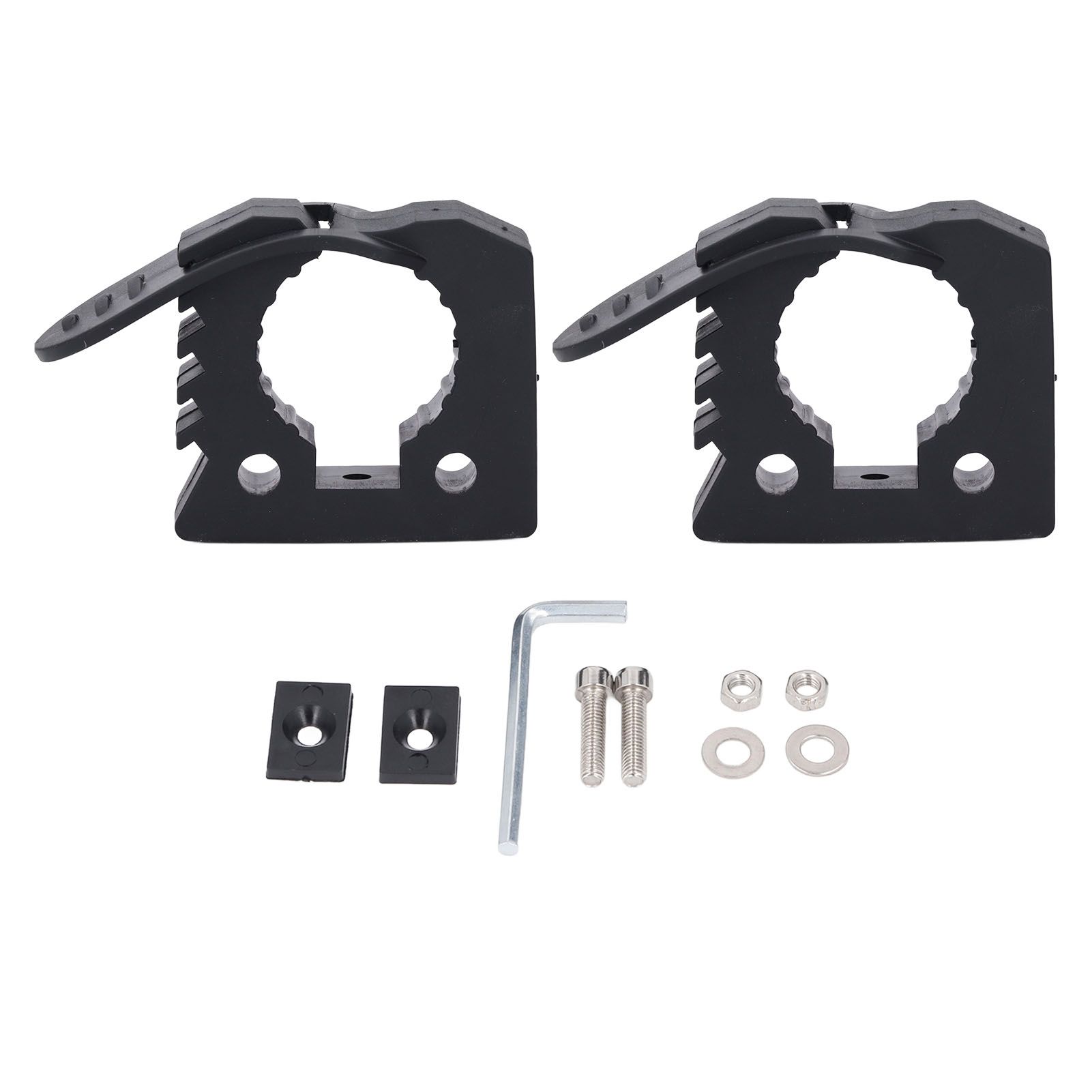1 Pair of Quick Release Rubber Clamp Mounting Bracket Shovel Holder for Trucks view 2