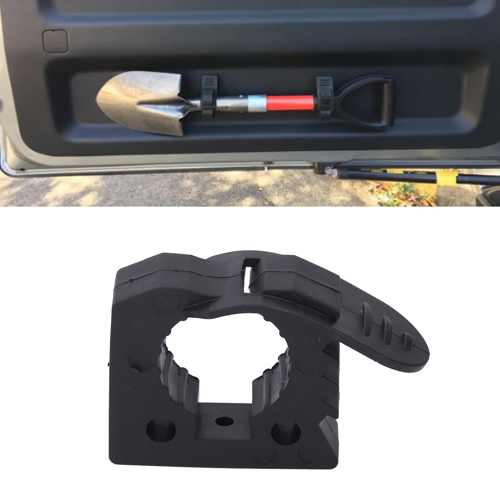 1 Pair of Quick Release Rubber Clamp Mounting Bracket Shovel Holder for Trucks view 11
