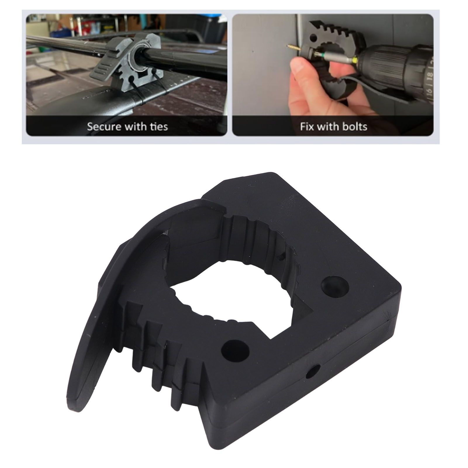 1 Pair of Quick Release Rubber Clamp Mounting Bracket Shovel Holder for Trucks view 12