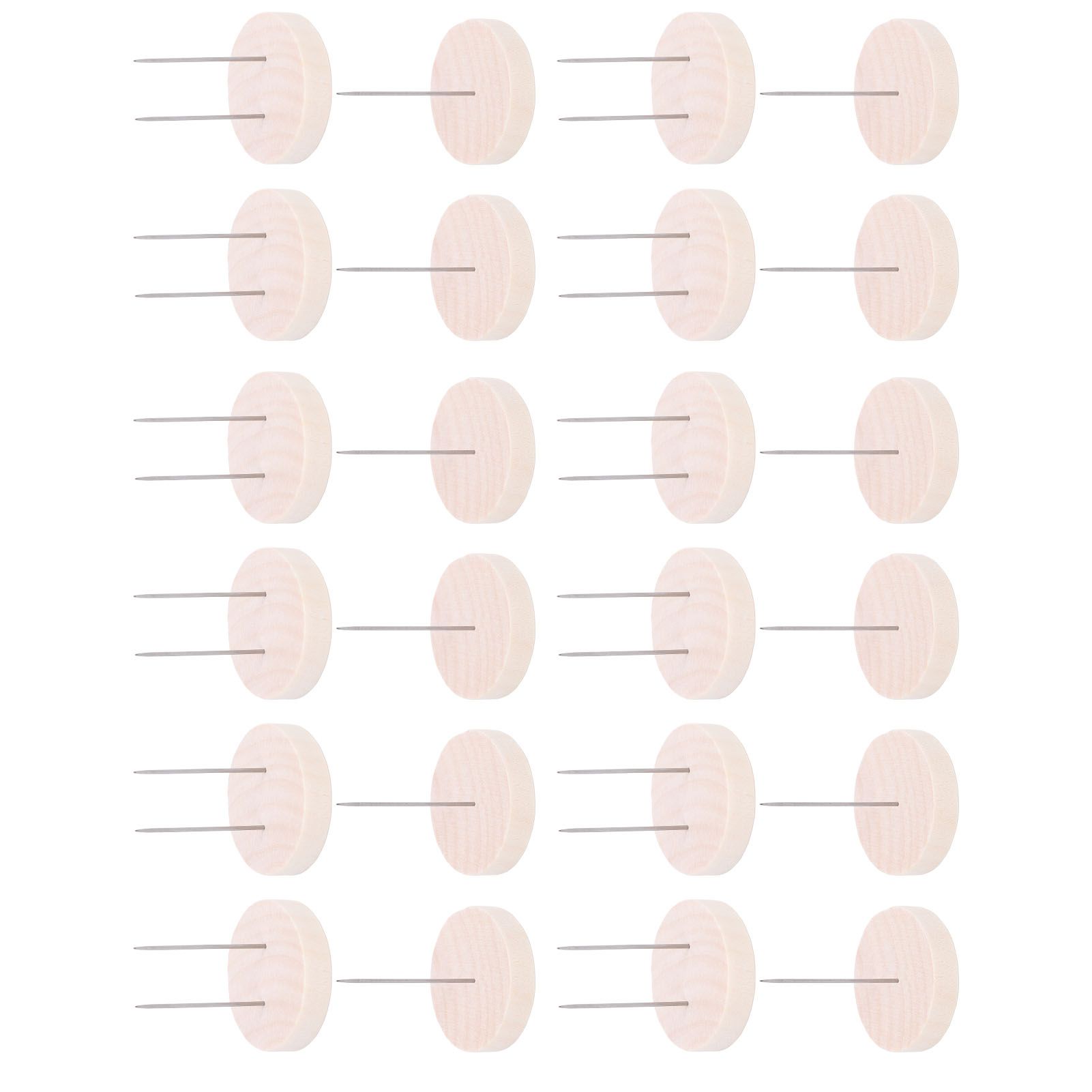 24 Pcs Crochet Doll Stand 12 Single Needle 12 Double Needle Wooden Knitted view 10