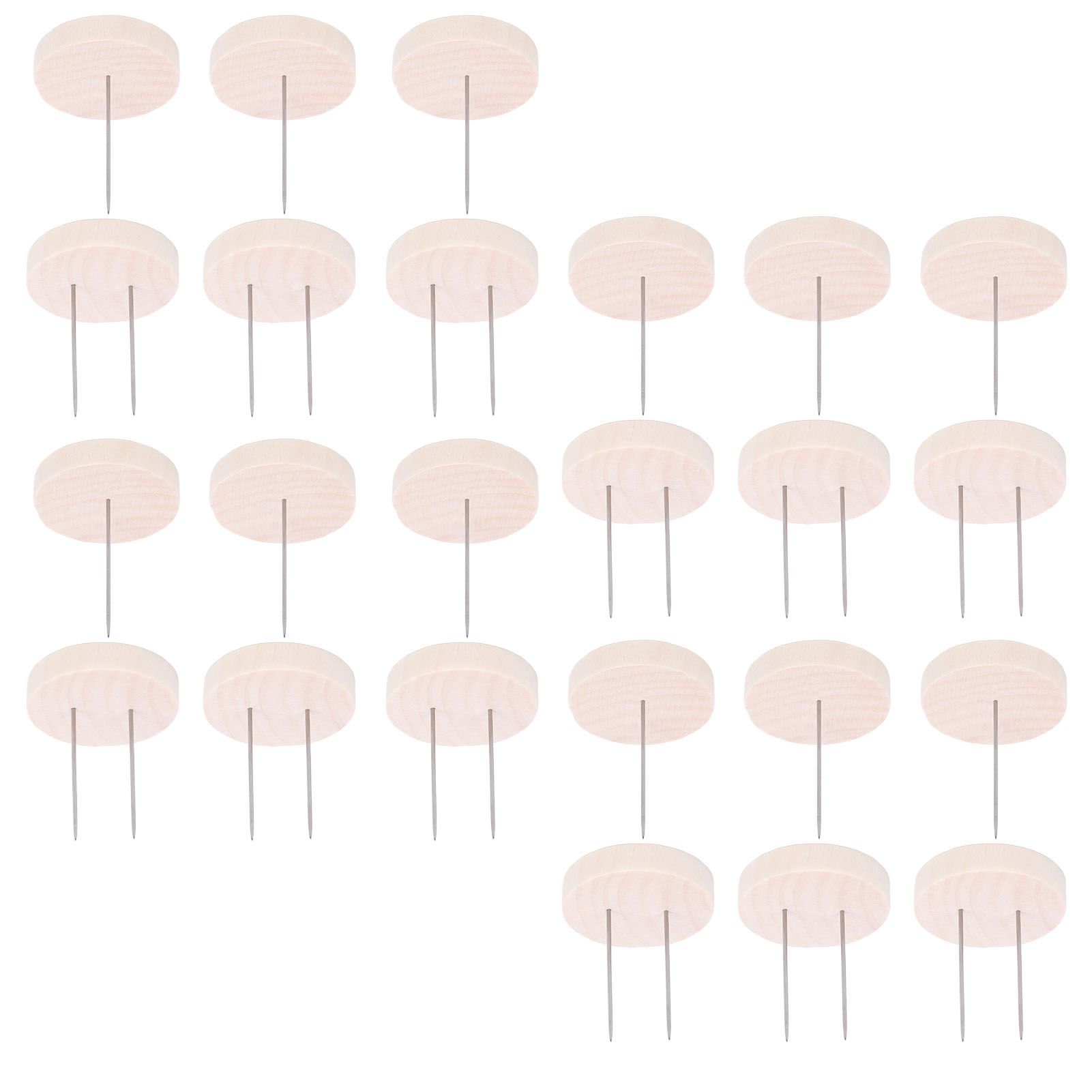 24 Pcs Crochet Doll Stand 12 Single Needle 12 Double Needle Wooden Knitted view 11