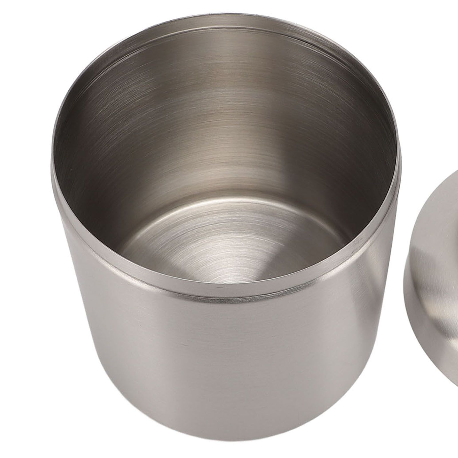 304 Stainless Steel Desktop Trash Can Small Countertop Garbage Can Tiny Waste view 7