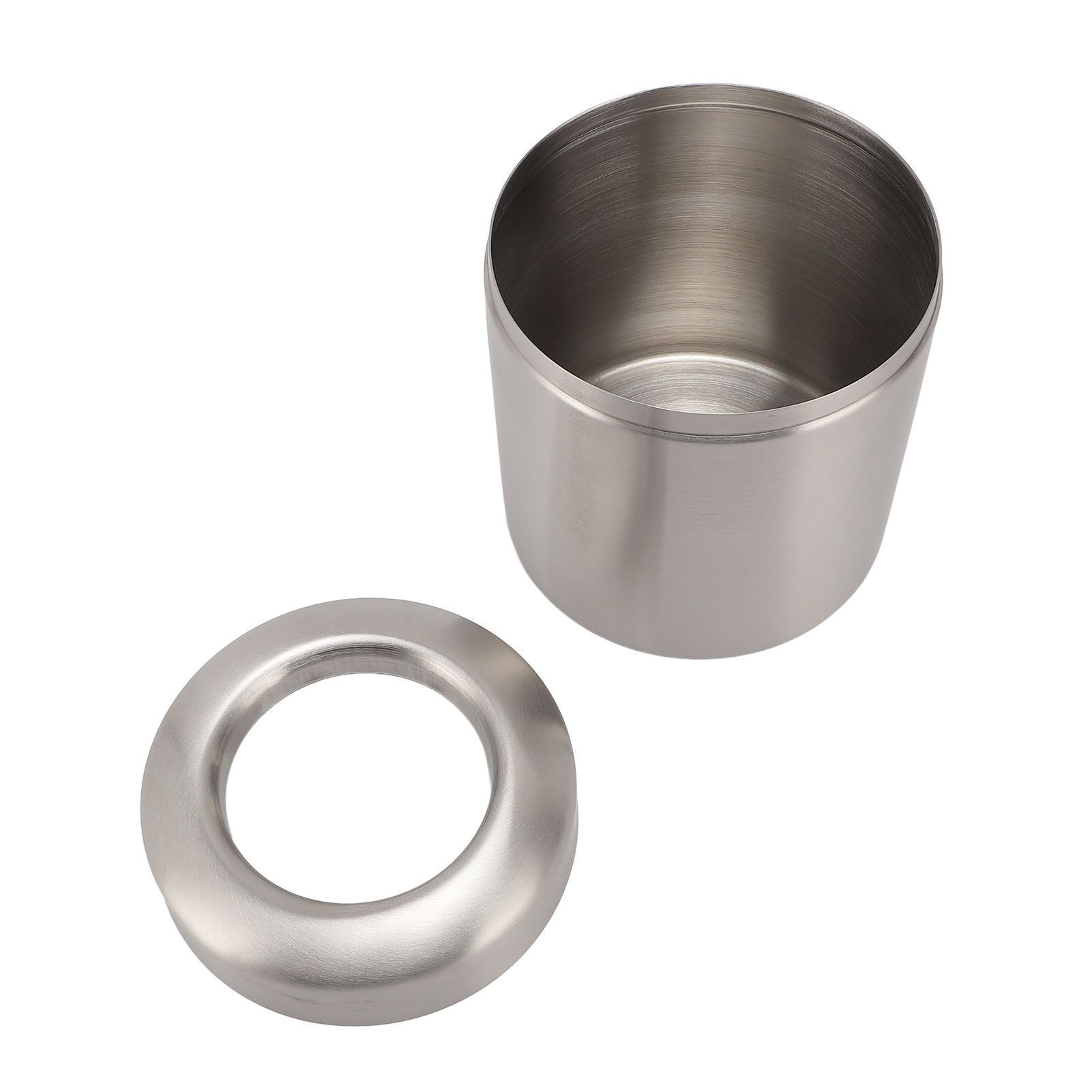 304 Stainless Steel Desktop Trash Can Small Countertop Garbage Can Tiny Waste view 8