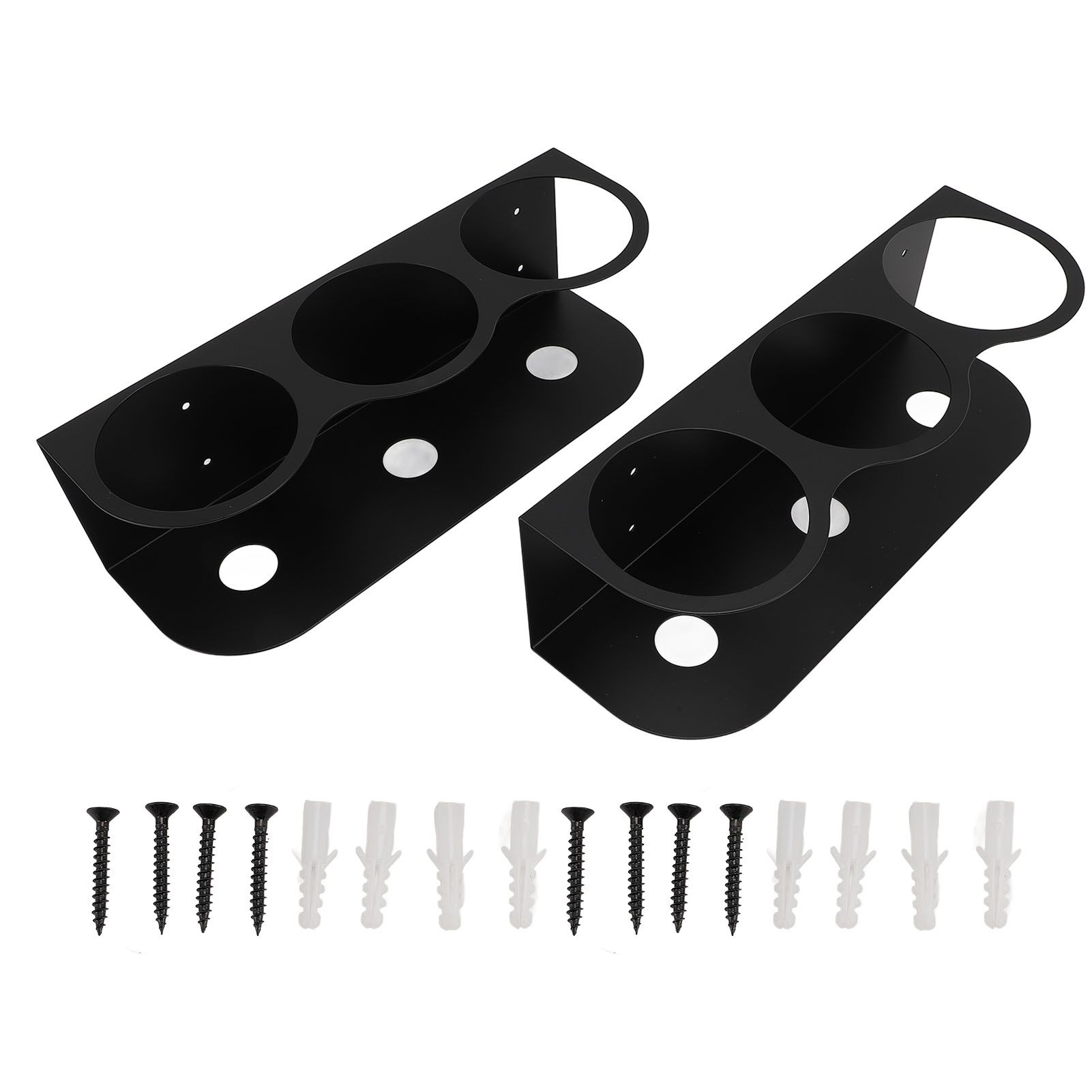 2PCS 3 Spray Cans Holder Rack Iron Wall Mounted Spray Bottles Storage view 3