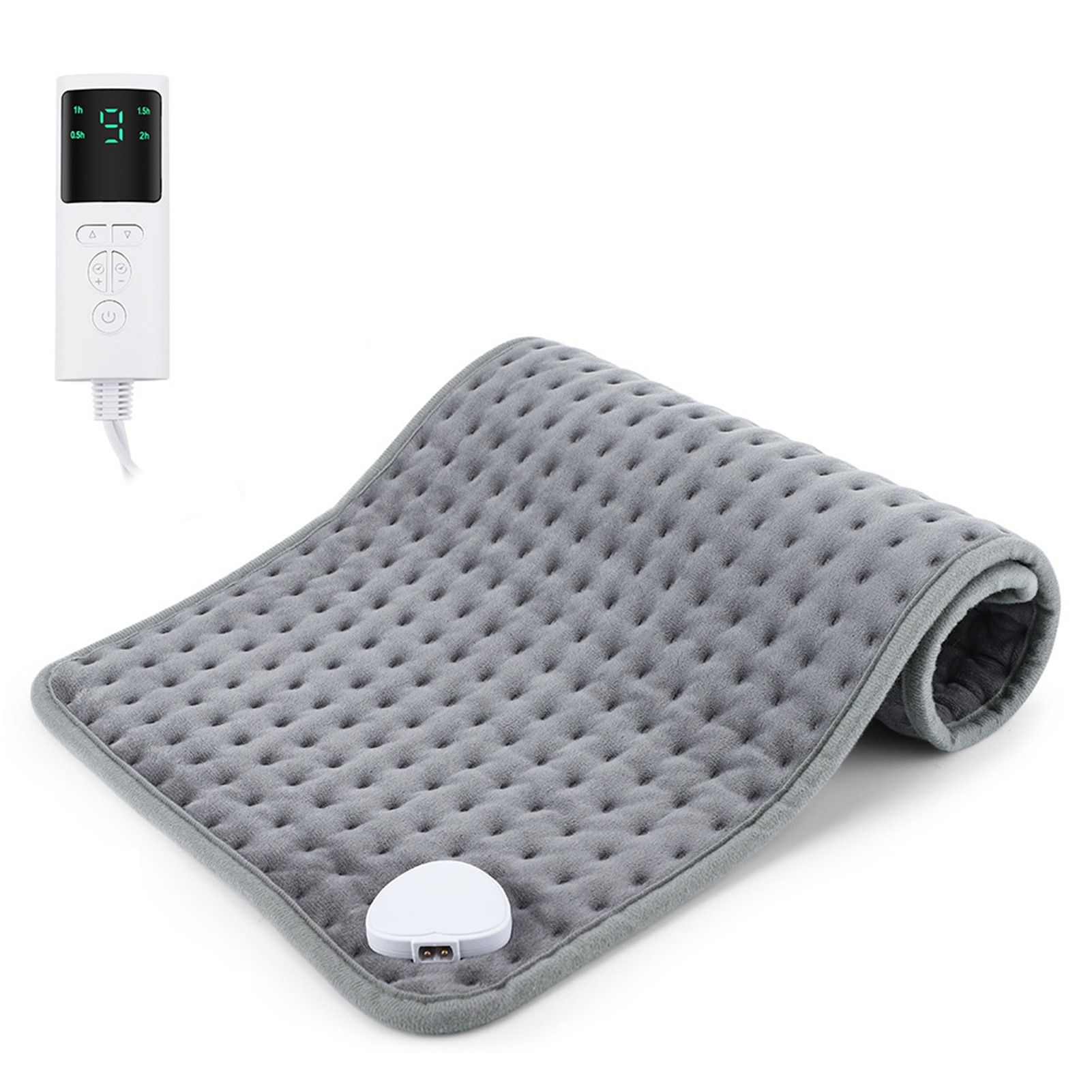 Electric Heating Pad 9 Heat Settings 4 Timer Heated Pad for Women Men Soft