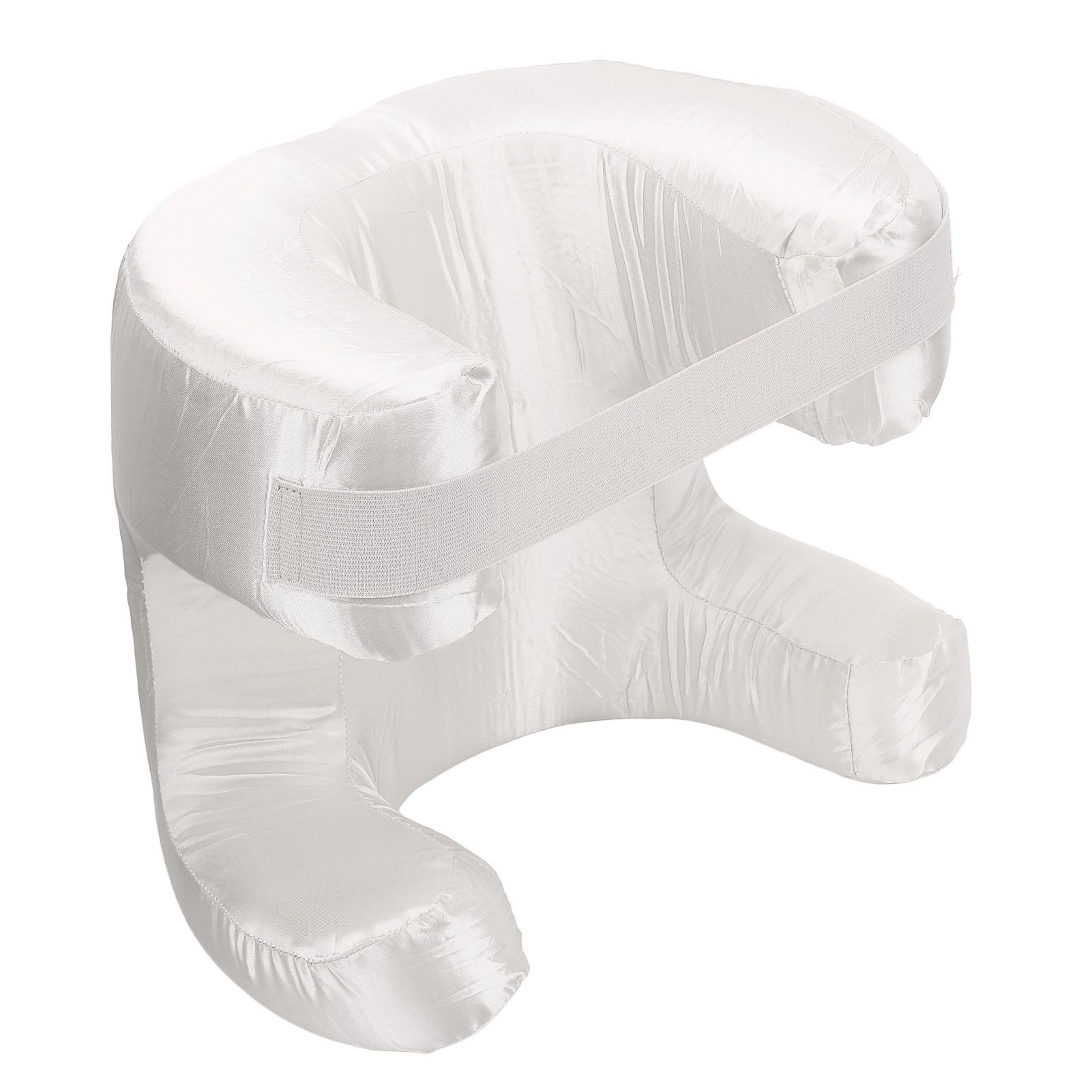 Face Pillow Silk Fabric Memory Foam Soft Cushioning Ergonomic Beauty Pillow
