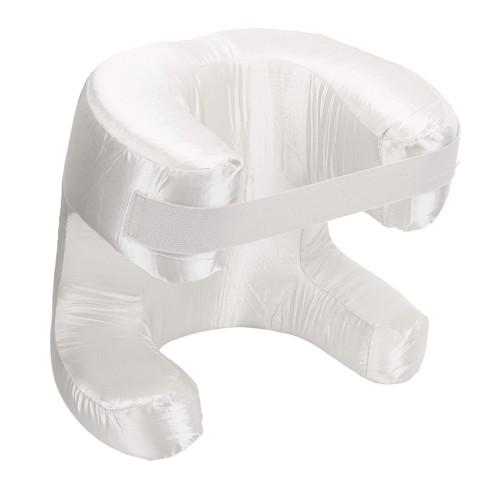 Face Pillow Silk Fabric Memory Foam Soft Cushioning Ergonomic Beauty Pillow view 4