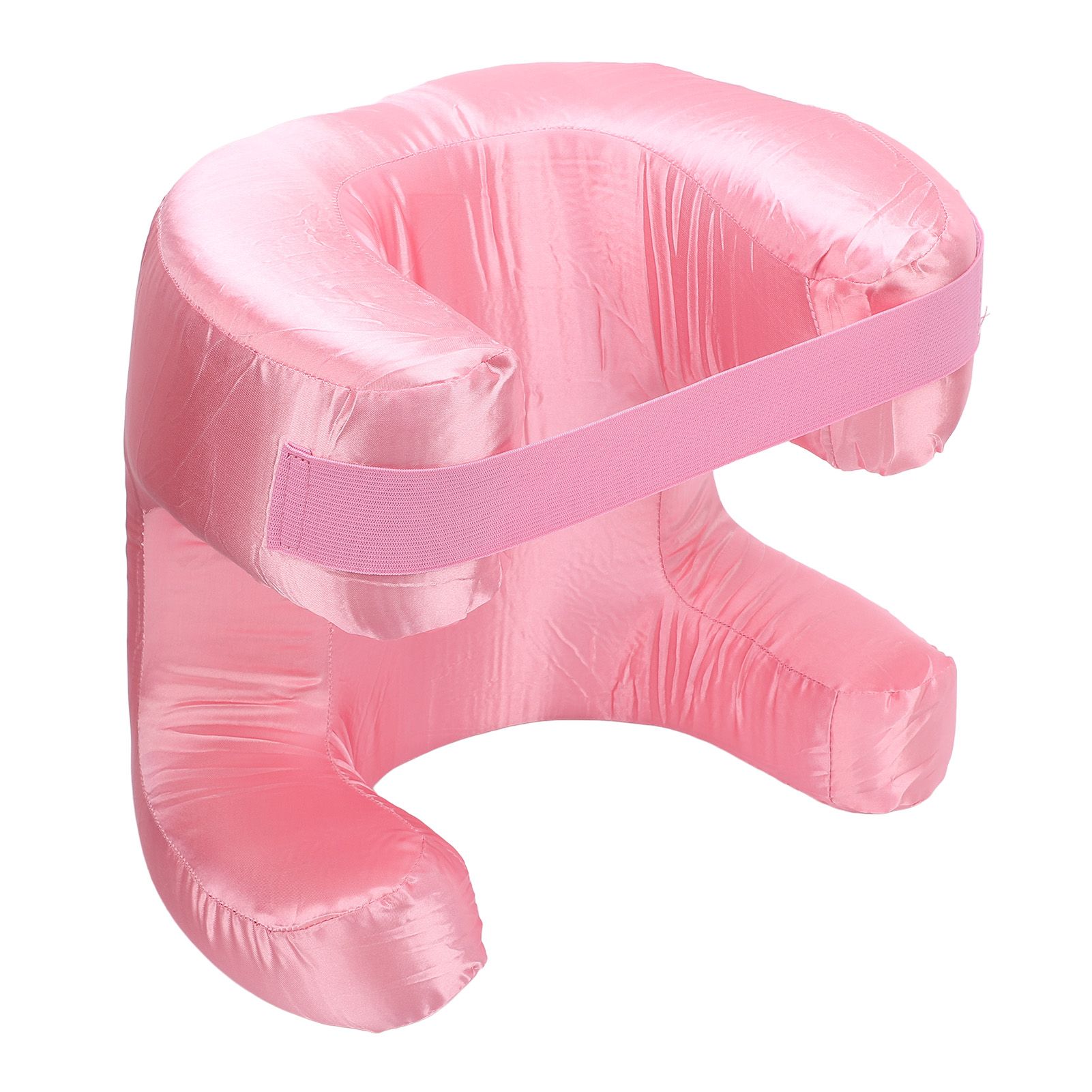 Face Pillow Silk Fabric Memory Foam Soft Cushioning Ergonomic Beauty Pillow view 9