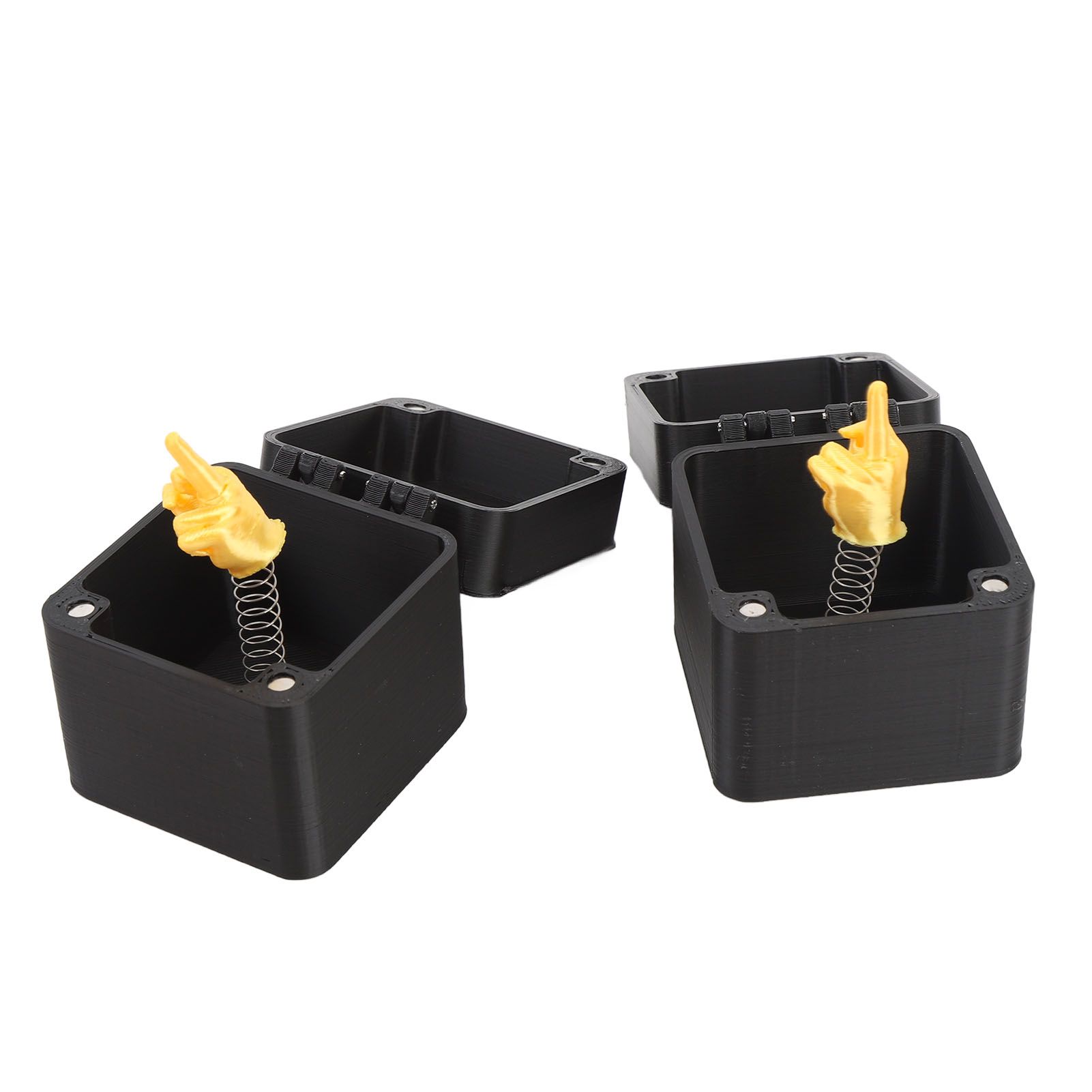 2 Pcs Middle Finger in A Box Novelty Spoof Pop Up Fun Prank Toy Home Desk view 6