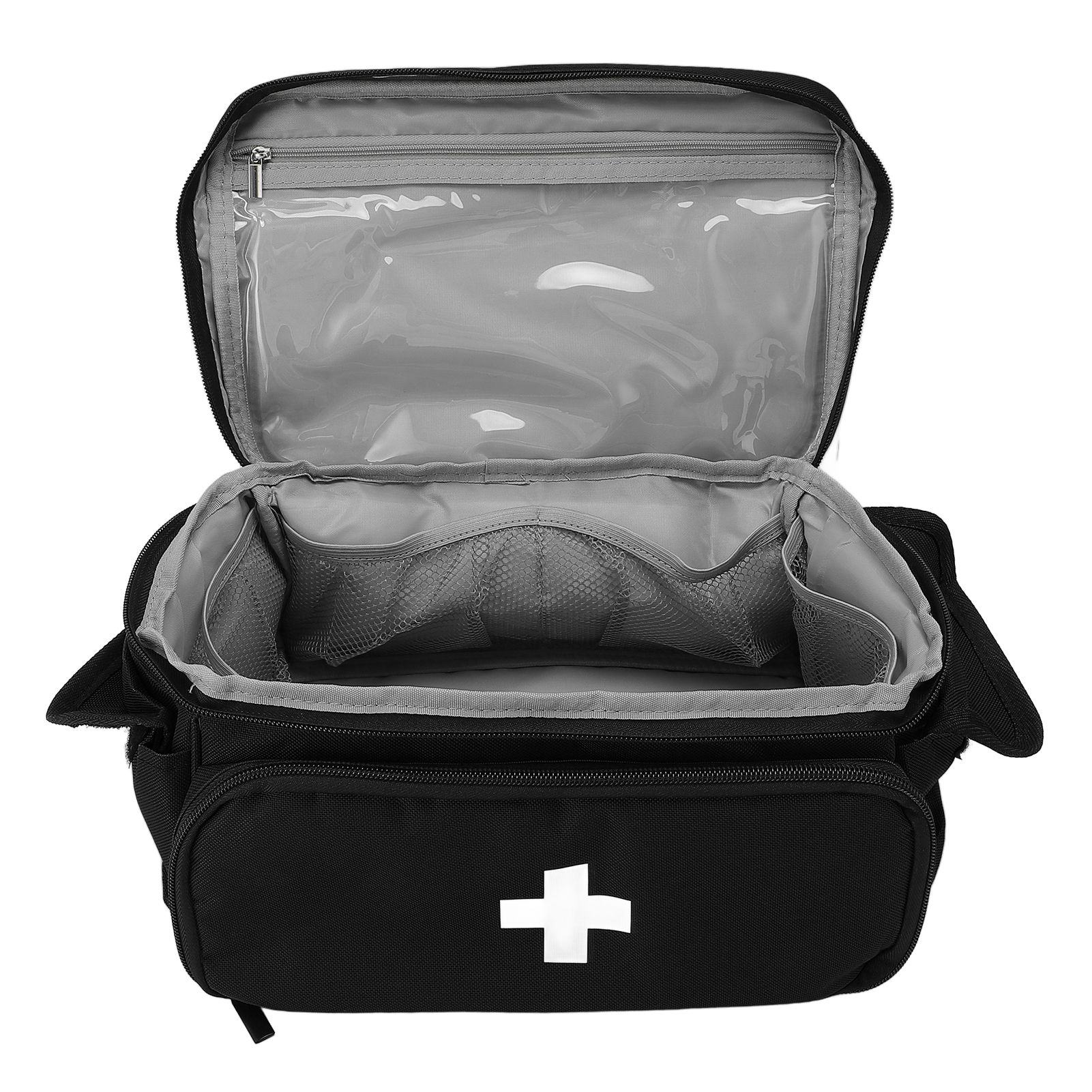 Medication Storage Bag with Double Direction Zipper Large Capacity Water view 3