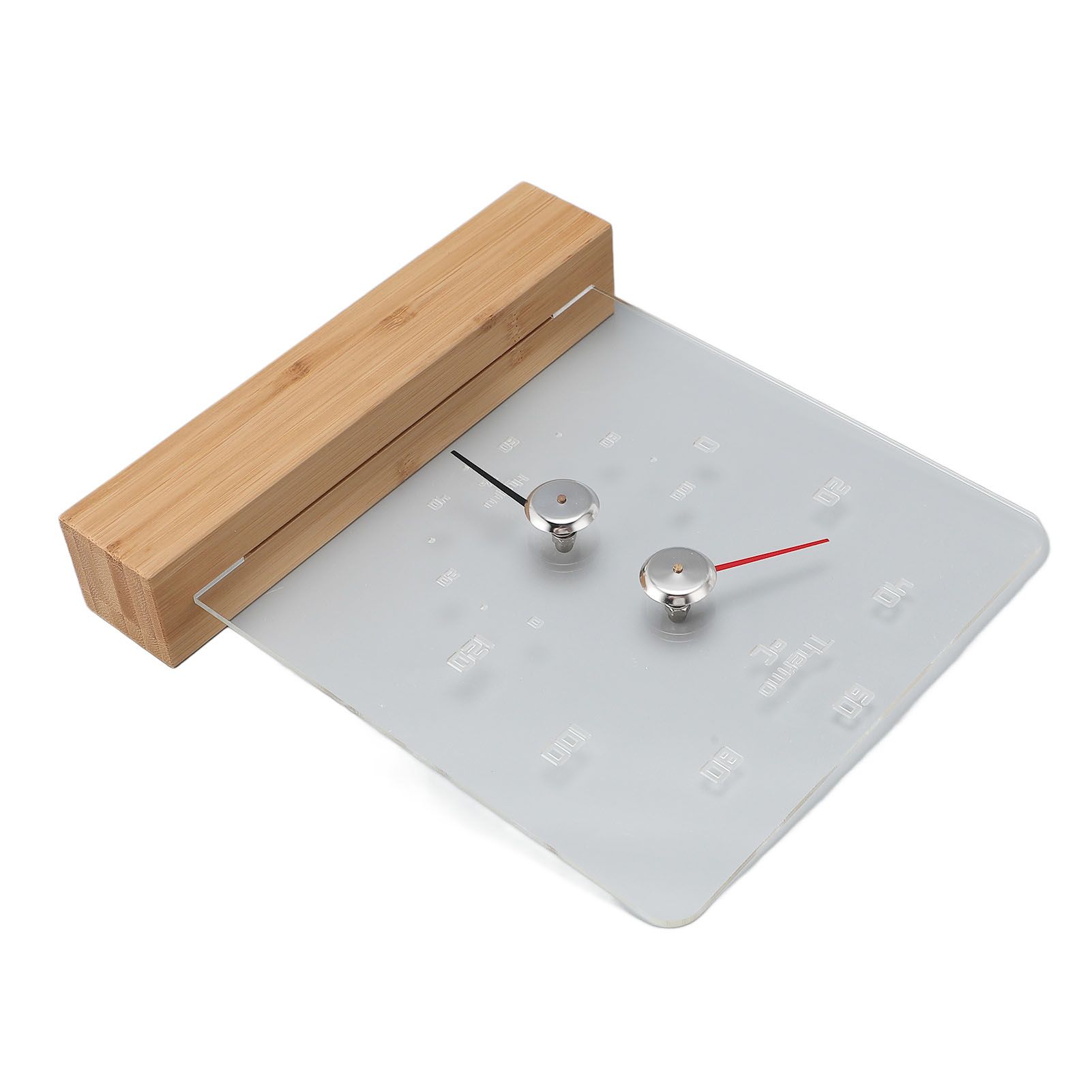 2 in 1 Sauna Thermometer Hygrometer with Wood Base Wall Mountable Freestanding view 12