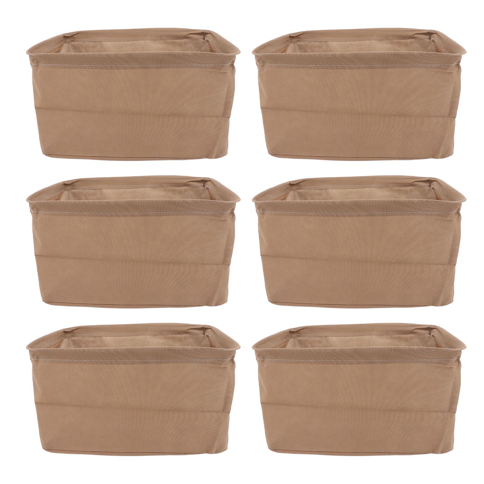 6 Pcs Clothes Storage Box Thickened Fabric Foldable Storage Bin Clothing view 3