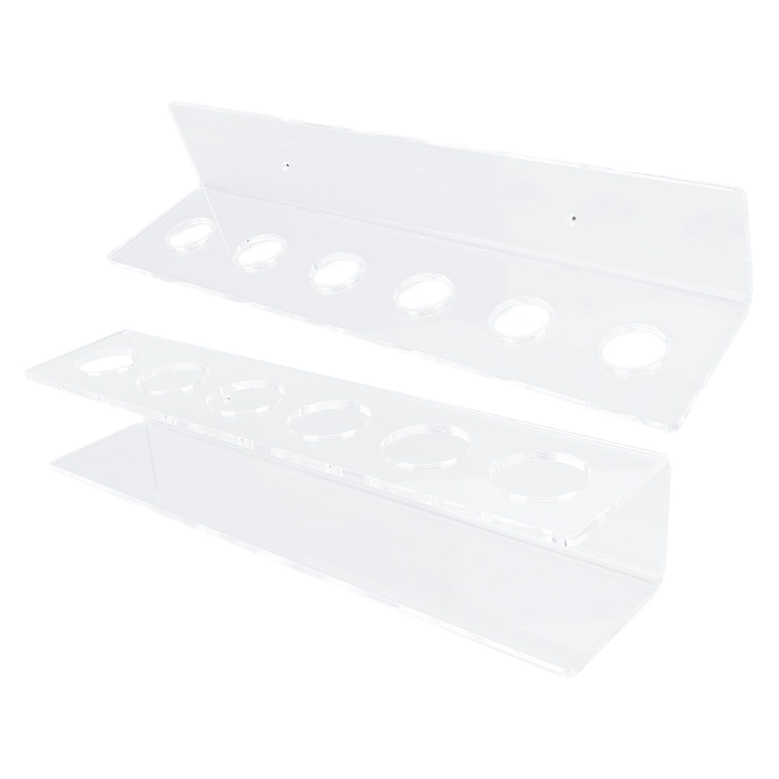 Acrylic Pool Cue Wall Rack Transparent Space Saving Billiard Cue Stick Wall view 3