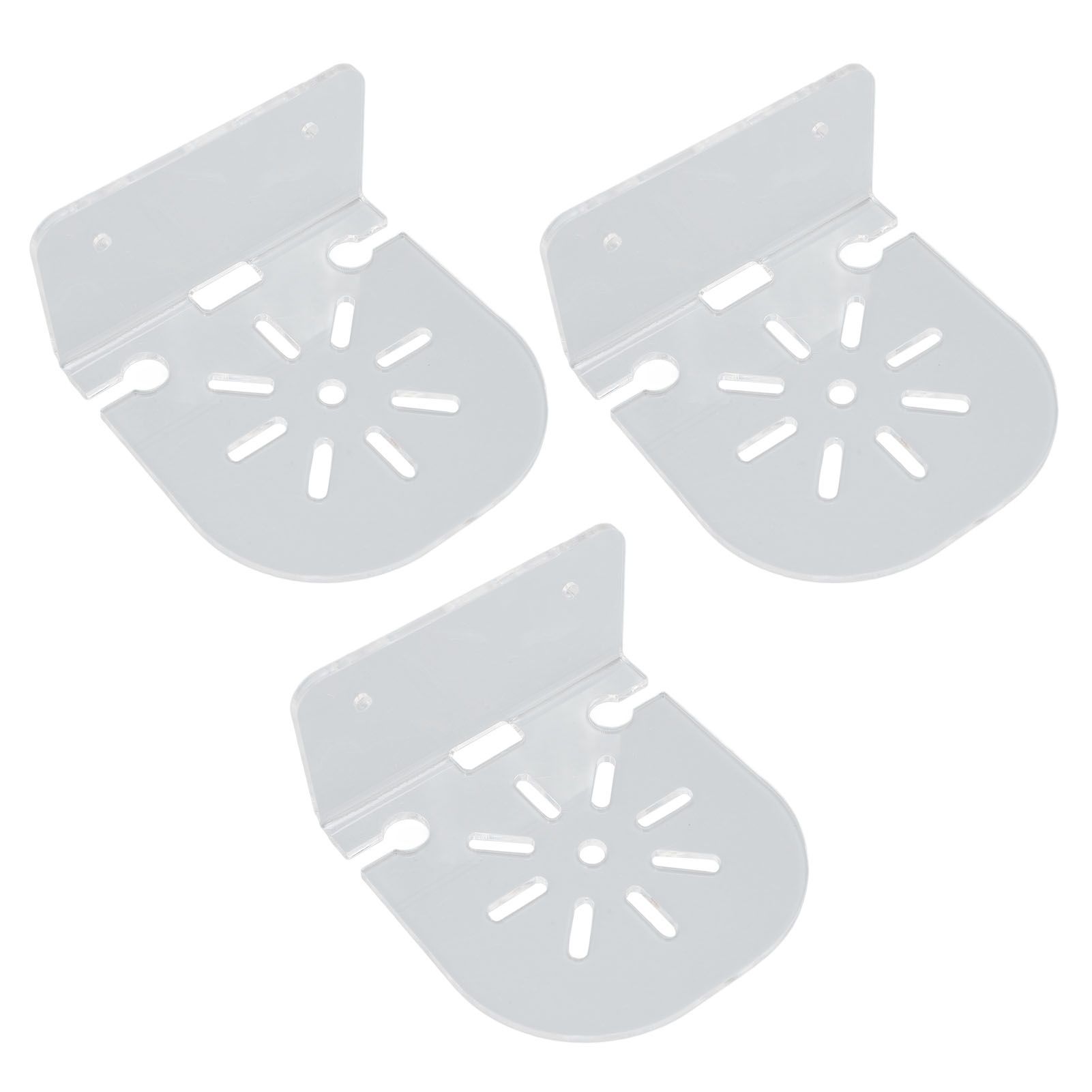 Acrylic Small Floating Shelf Transparent Wall Mounted Holder for Security view 8