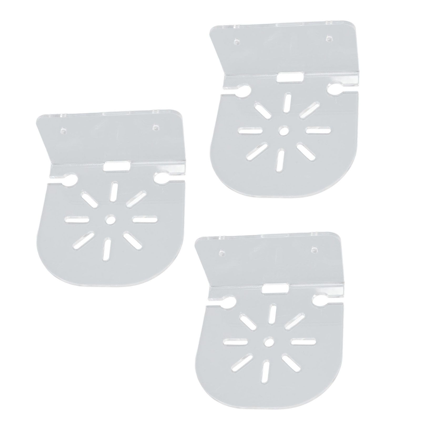 Acrylic Small Floating Shelf Transparent Wall Mounted Holder for Security view 12