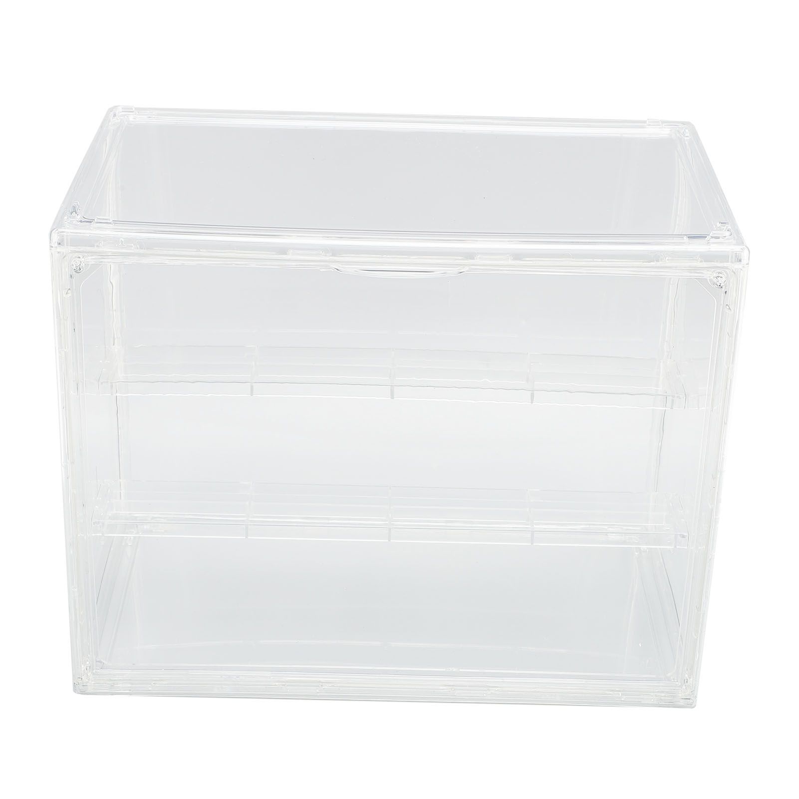 Clear Display Case for Miniature Figures PET Stackable Display Box with