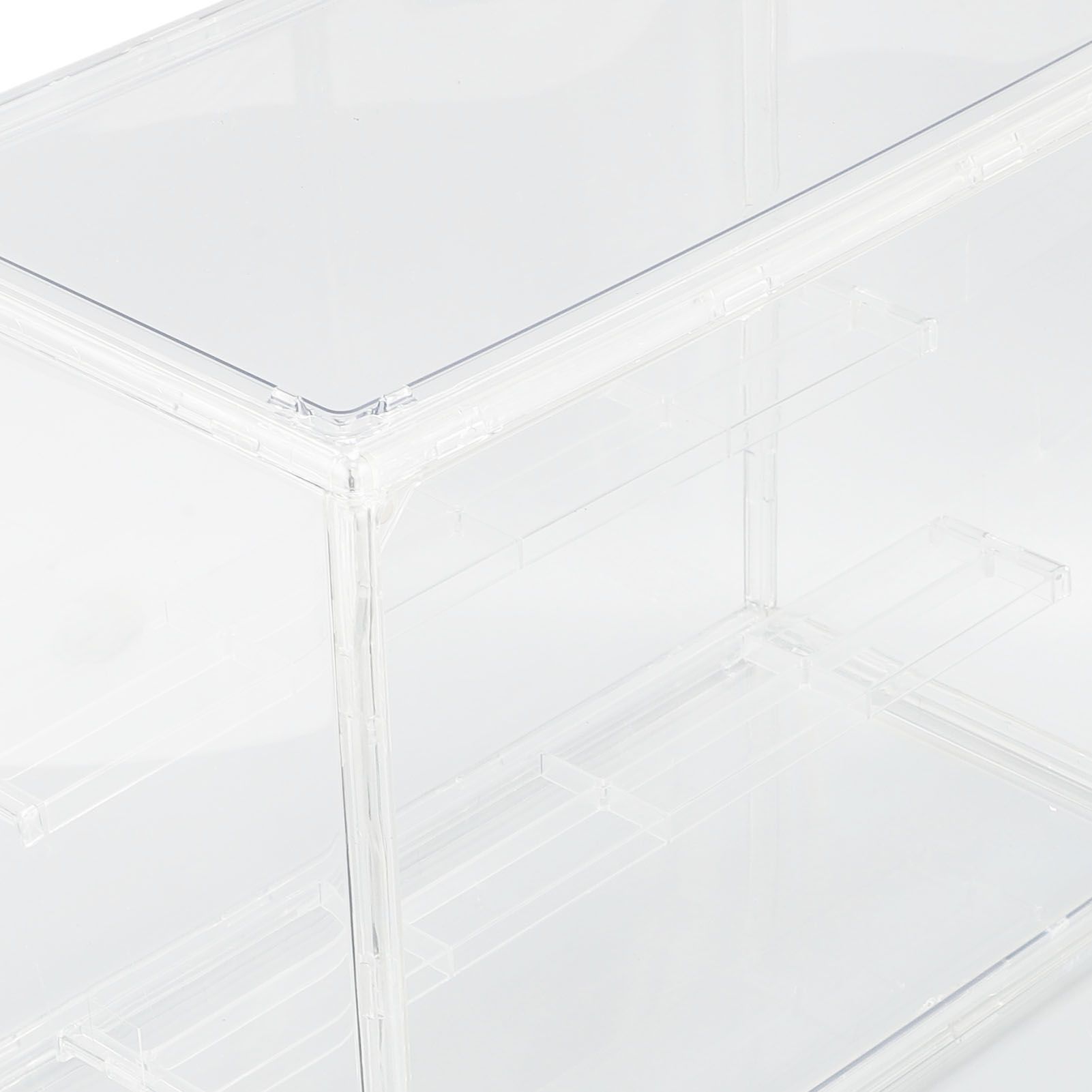 Clear Display Case for Miniature Figures PET Stackable Display Box with view 2