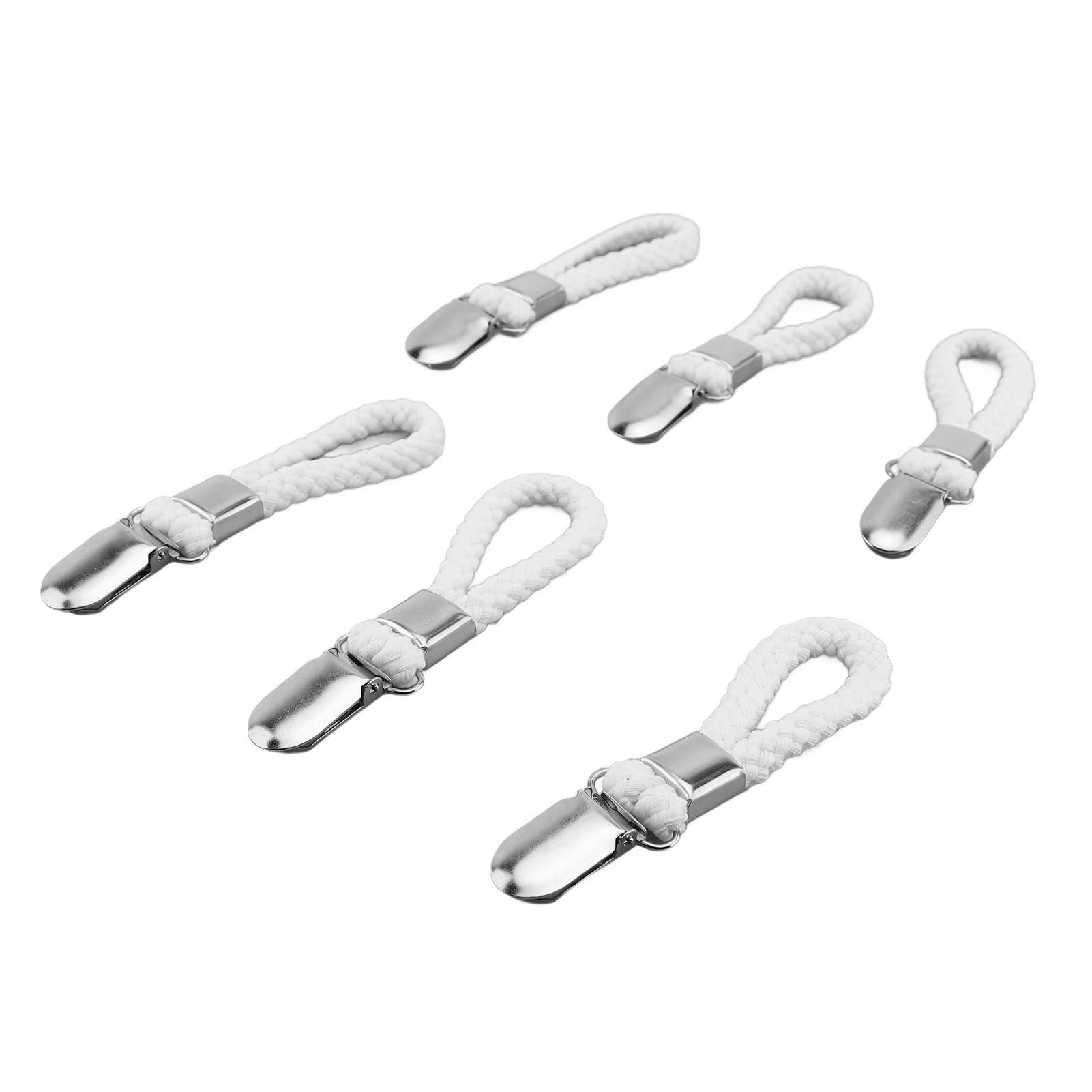 6PCS Towel Hanging Clips Cotton Loop Stainless Steel Towel Hook Holder Hanger view 10