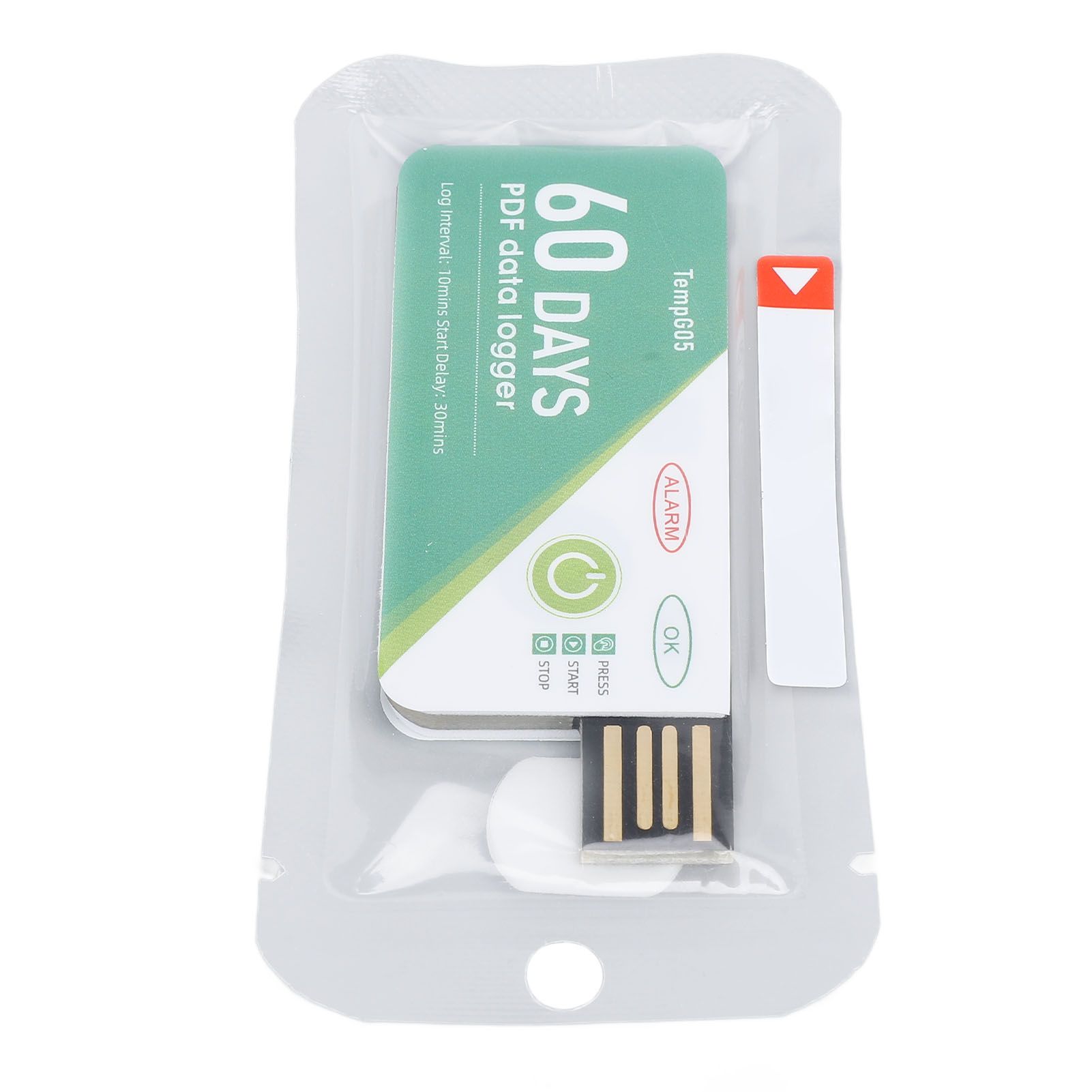 60 Days USB Temperature Data Logger Recorder IP67 Water Resistant Disposable view 3
