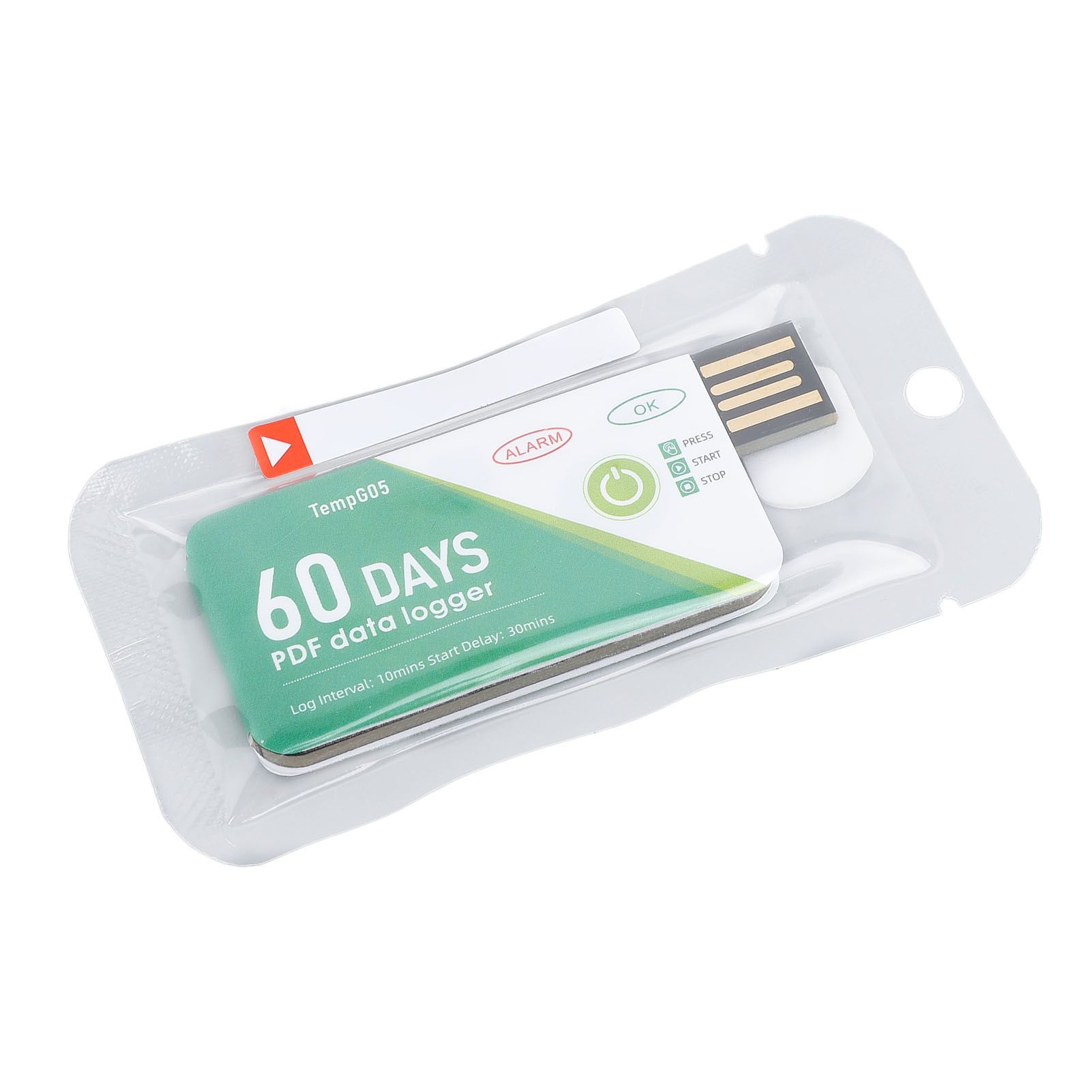 60 Days USB Temperature Data Logger Recorder IP67 Water Resistant Disposable view 8