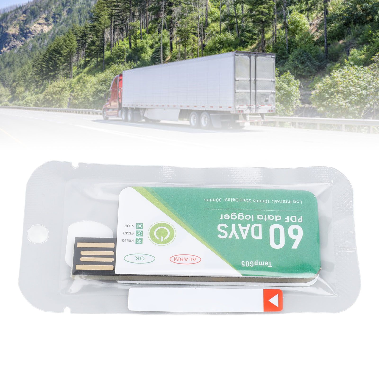 60 Days USB Temperature Data Logger Recorder IP67 Water Resistant Disposable view 12