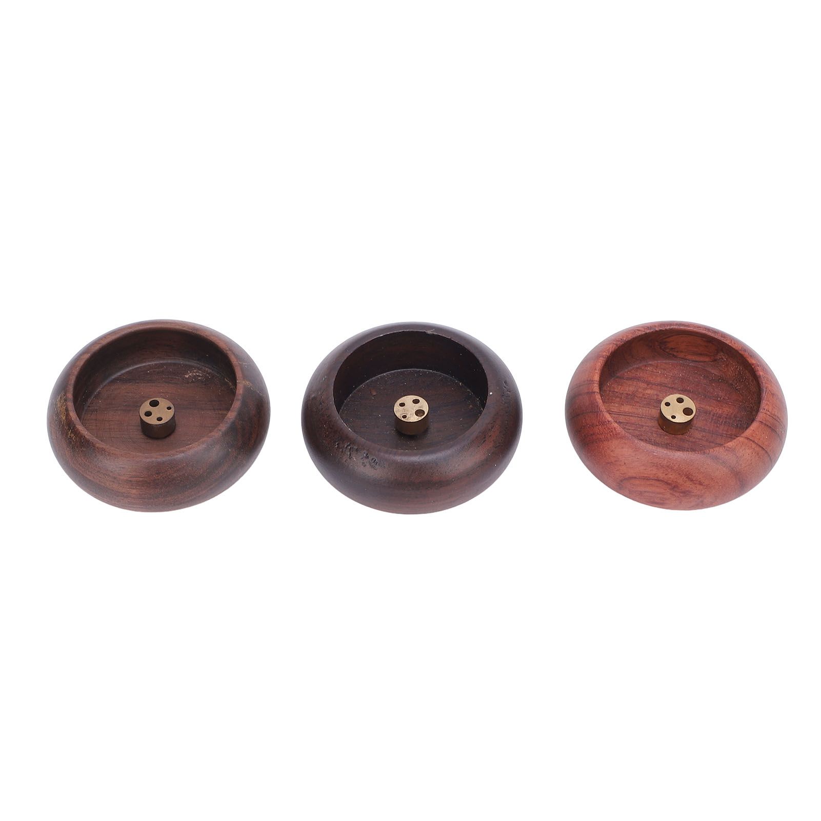 3pcs Incense Holder Walnut Rosewood Ebony Solid Wood Vintage Incense Stick view 3