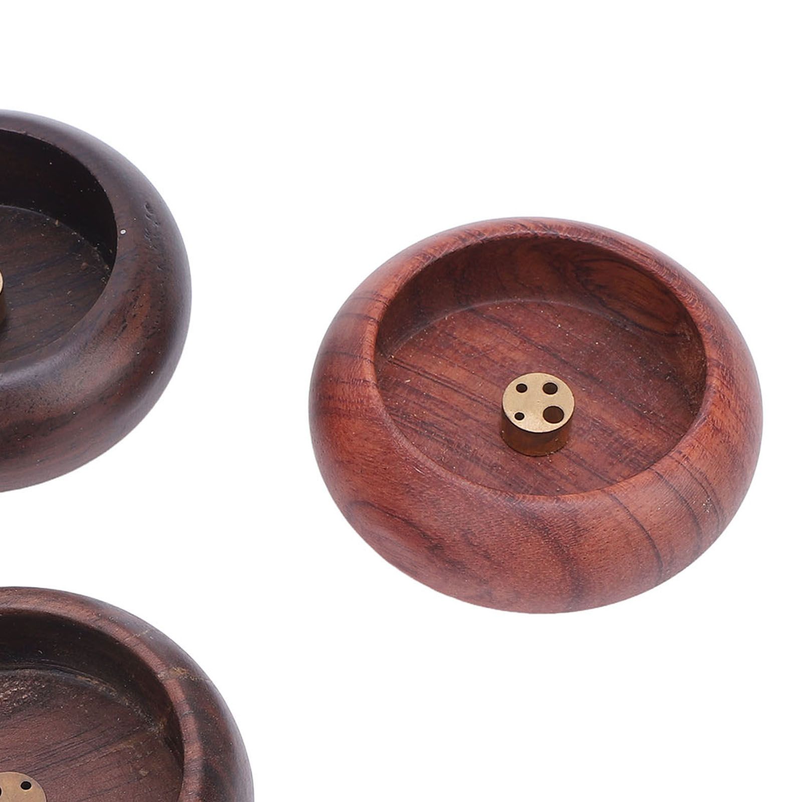 3pcs Incense Holder Walnut Rosewood Ebony Solid Wood Vintage Incense Stick view 5