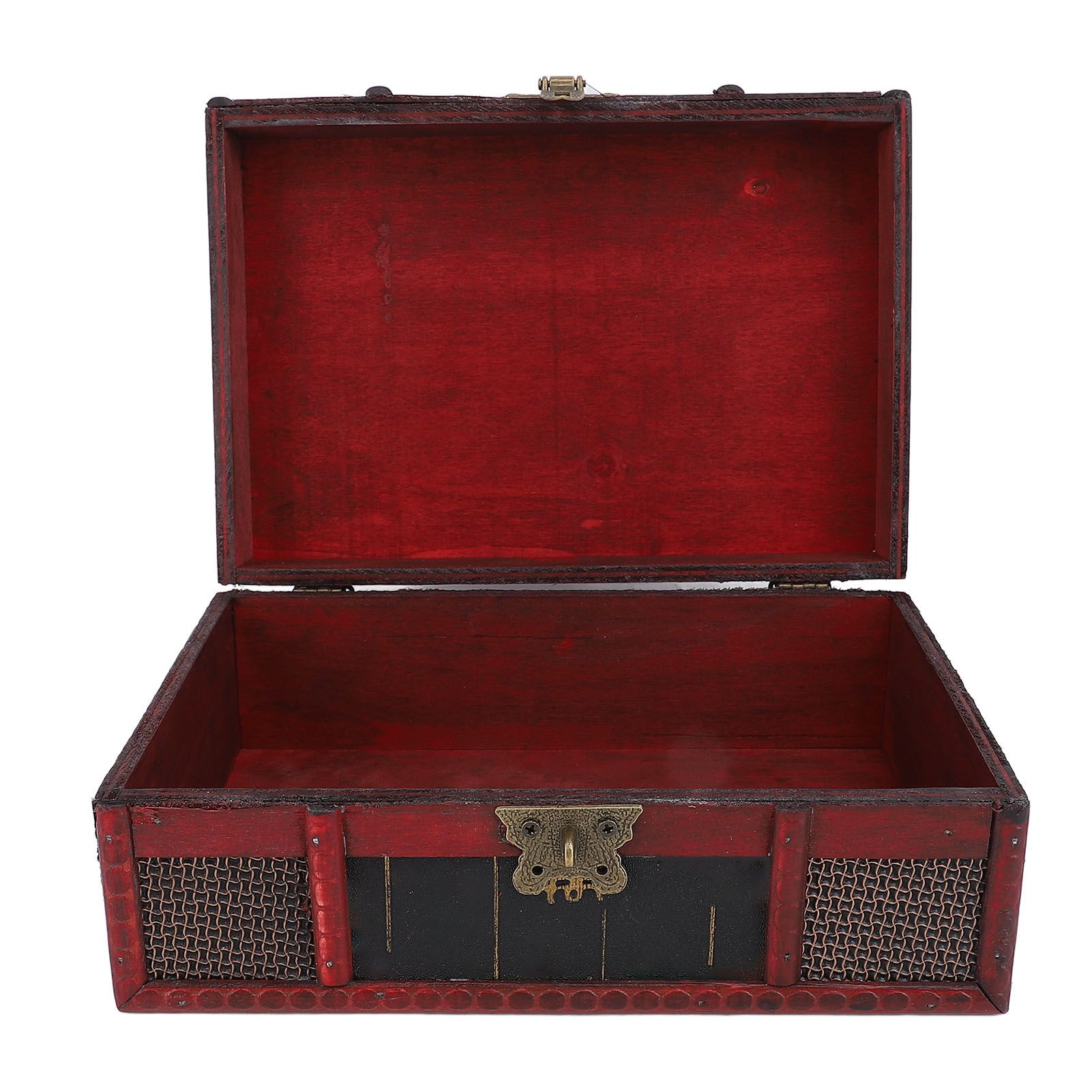 Vintage Storage Box Decorative Density Board Treasure Jewelry Chest for — image 1