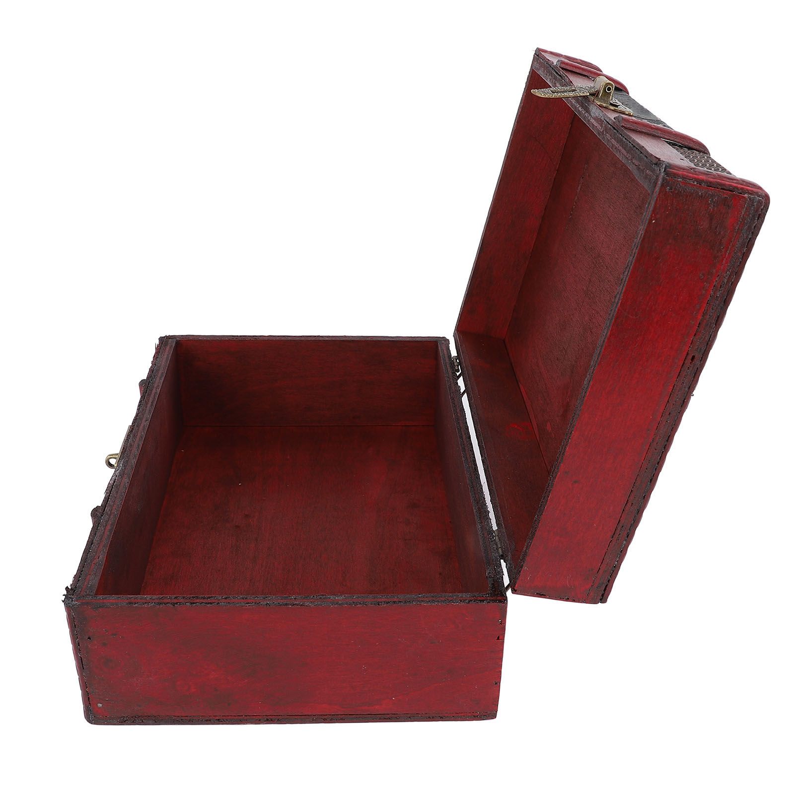 Vintage Storage Box Decorative Density Board Treasure Jewelry Chest for view 4