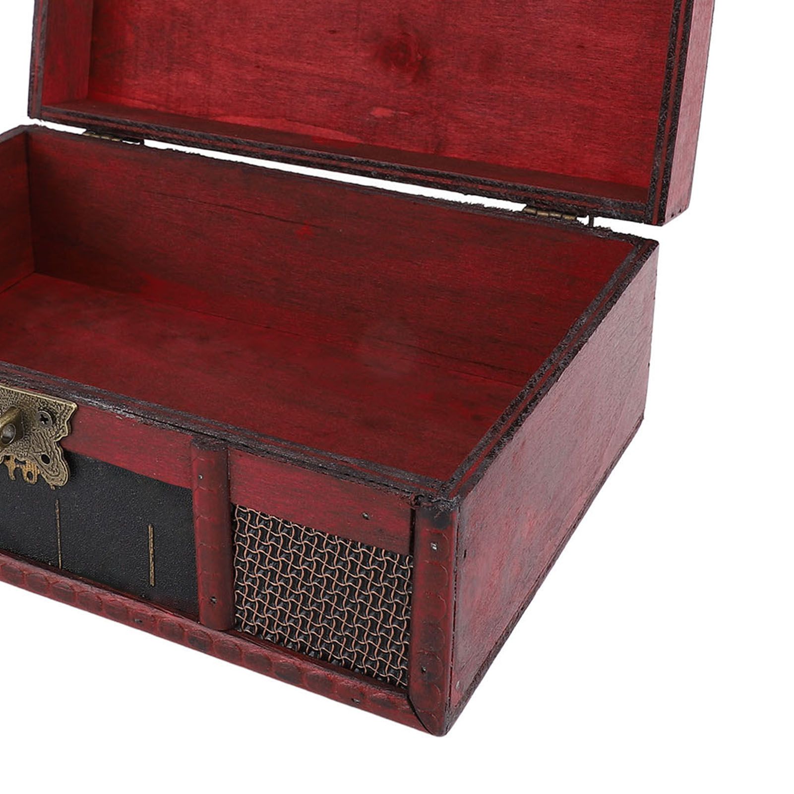 Vintage Storage Box Decorative Density Board Treasure Jewelry Chest for view 7