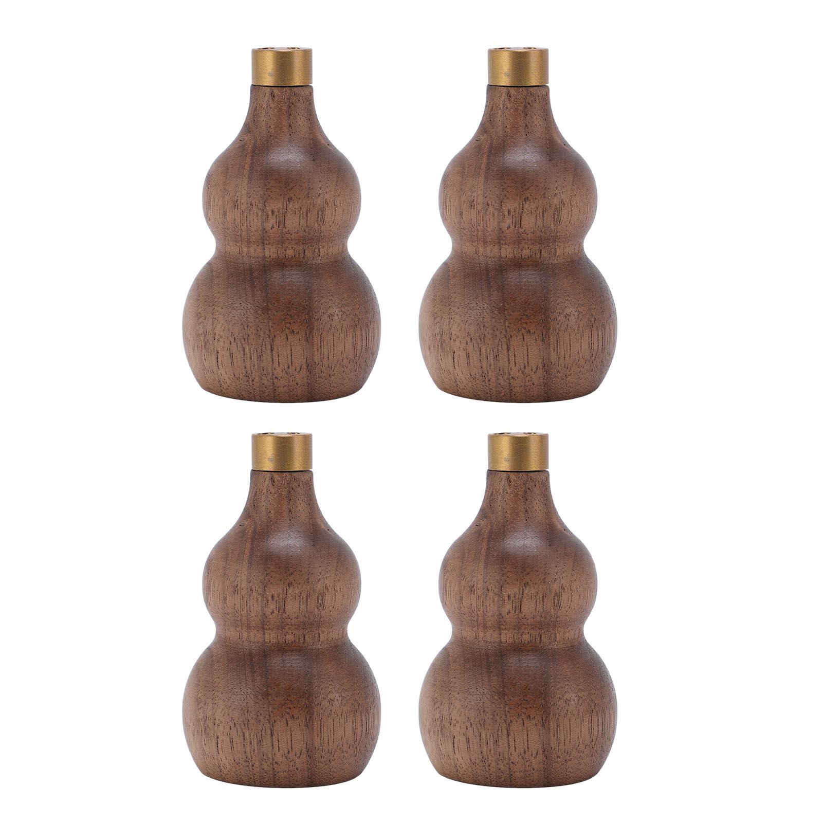 4Pcs Wooden Incense Holder for Sticks Gourd Shape Retro Solid Wood Decor Supplies view 3