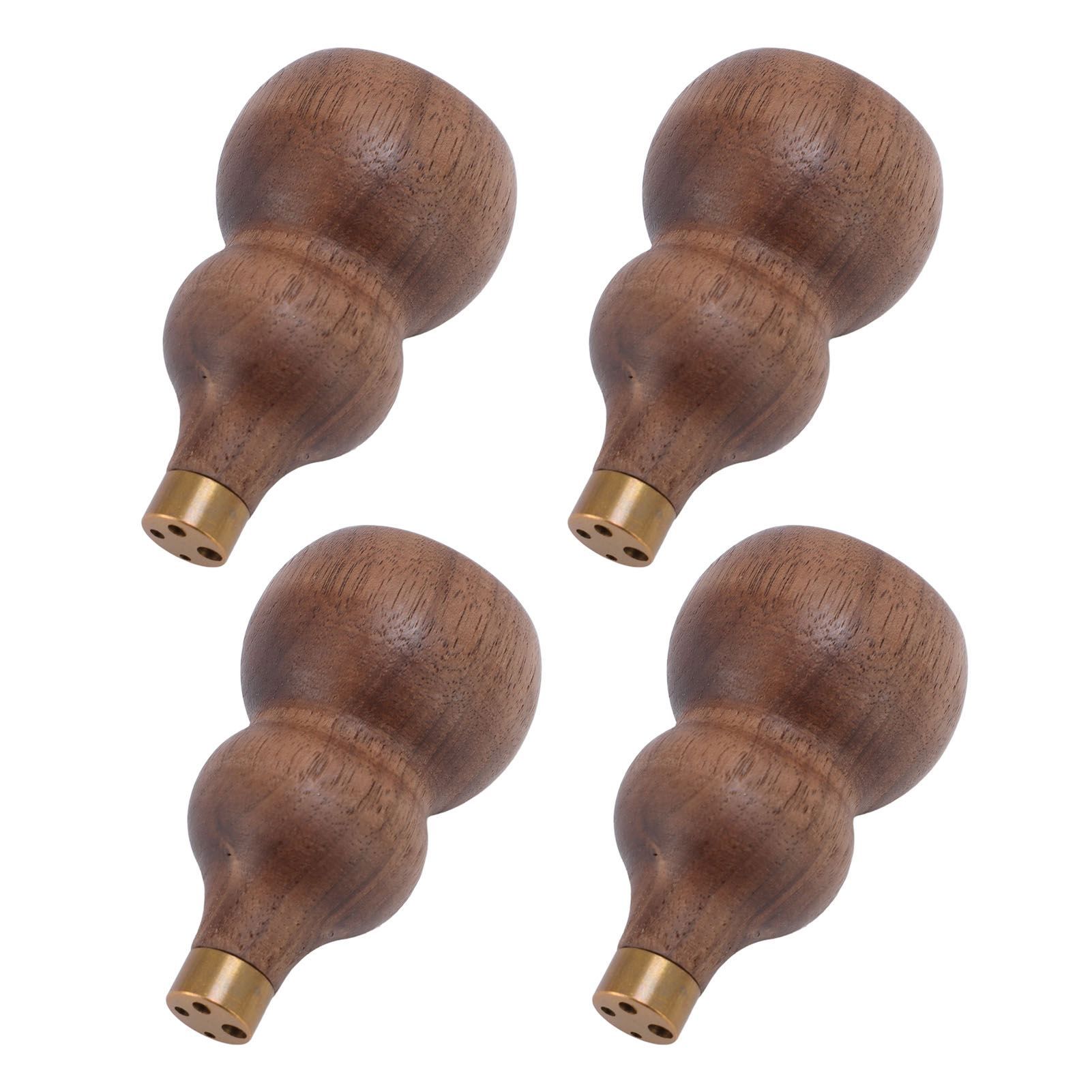 4Pcs Wooden Incense Holder for Sticks Gourd Shape Retro Solid Wood Decor Supplies view 4