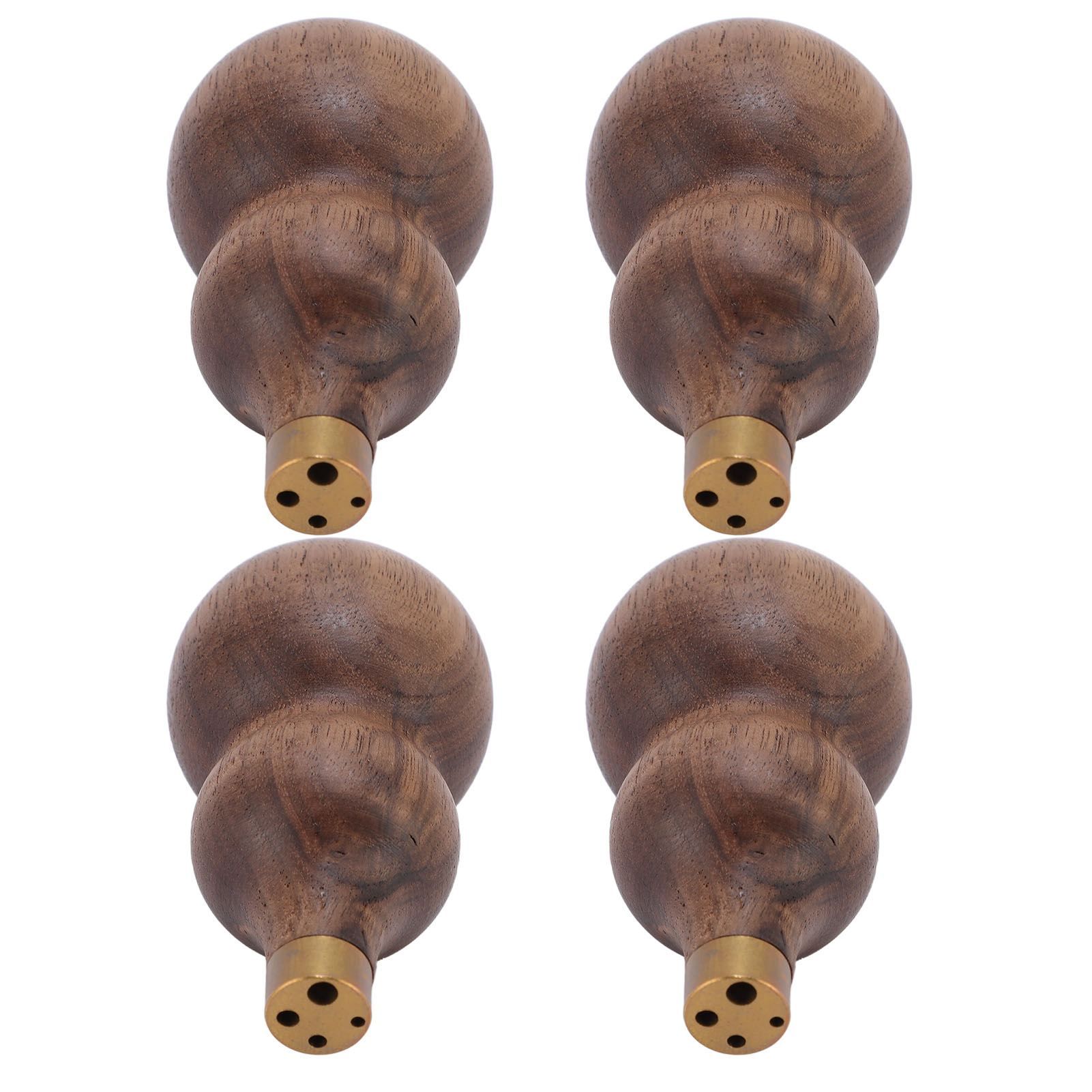 4Pcs Wooden Incense Holder for Sticks Gourd Shape Retro Solid Wood Decor Supplies view 8