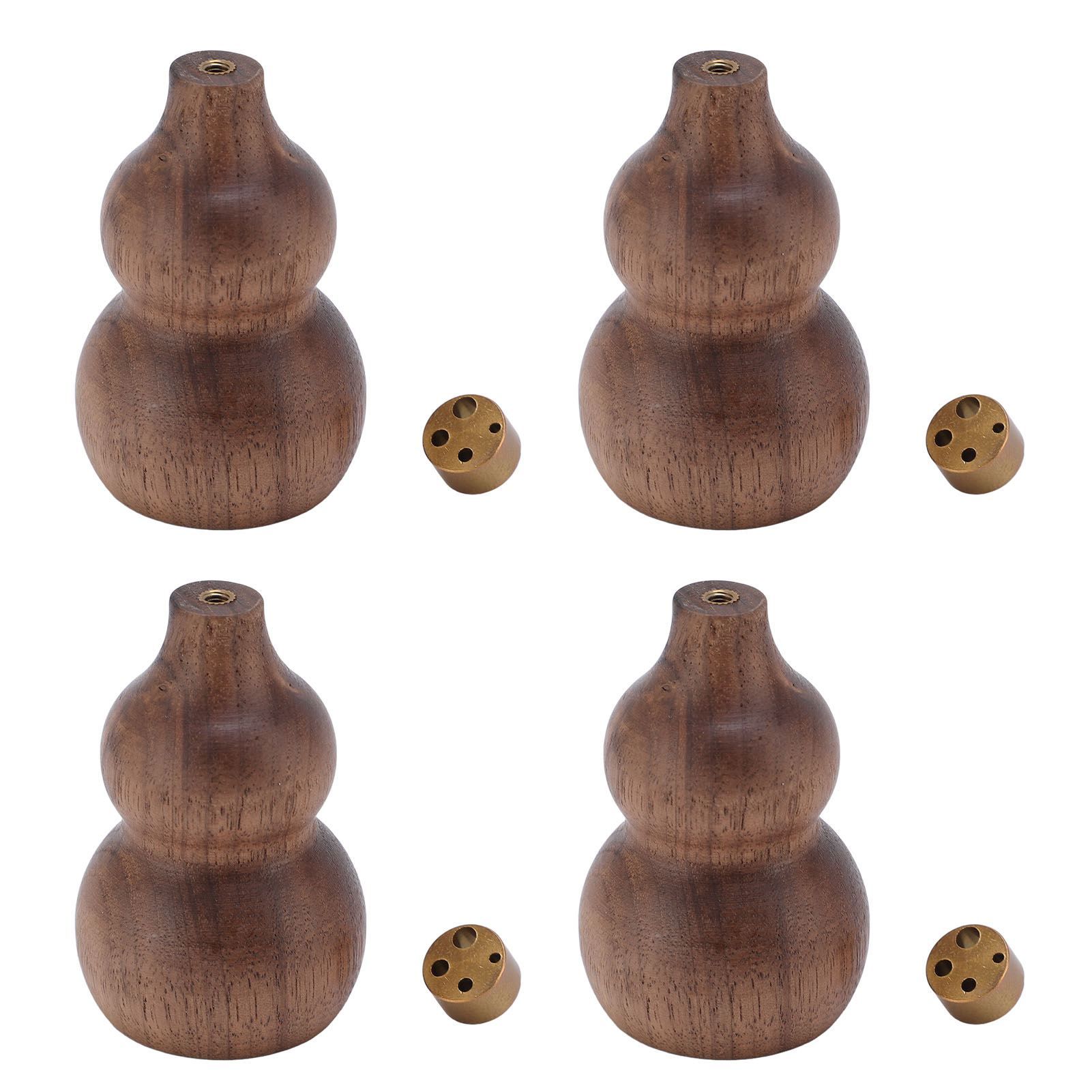 4Pcs Wooden Incense Holder for Sticks Gourd Shape Retro Solid Wood Decor Supplies view 11