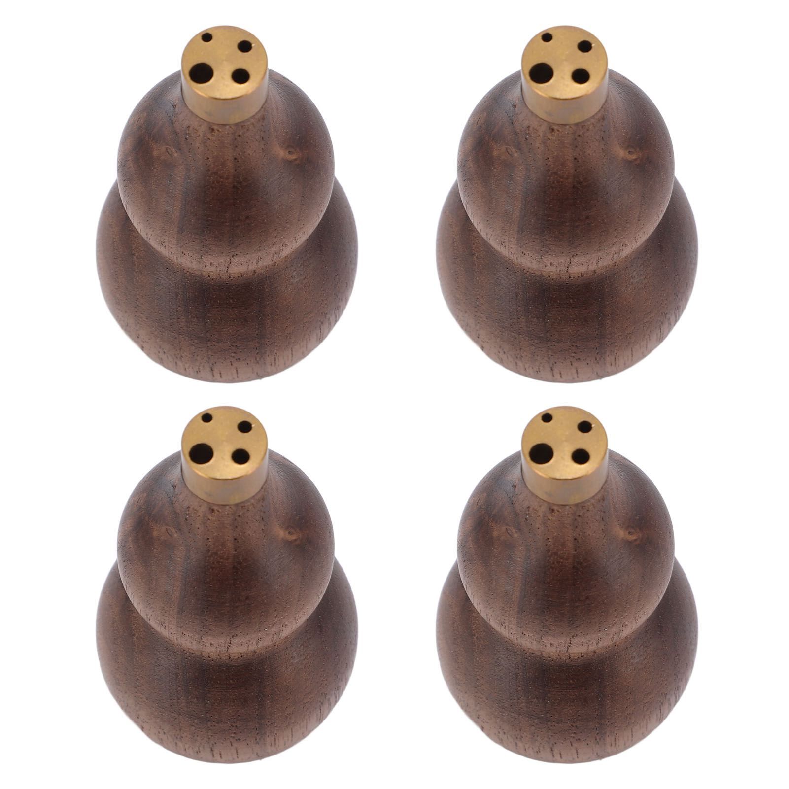 4Pcs Wooden Incense Holder for Sticks Gourd Shape Retro Solid Wood Decor Supplies view 12