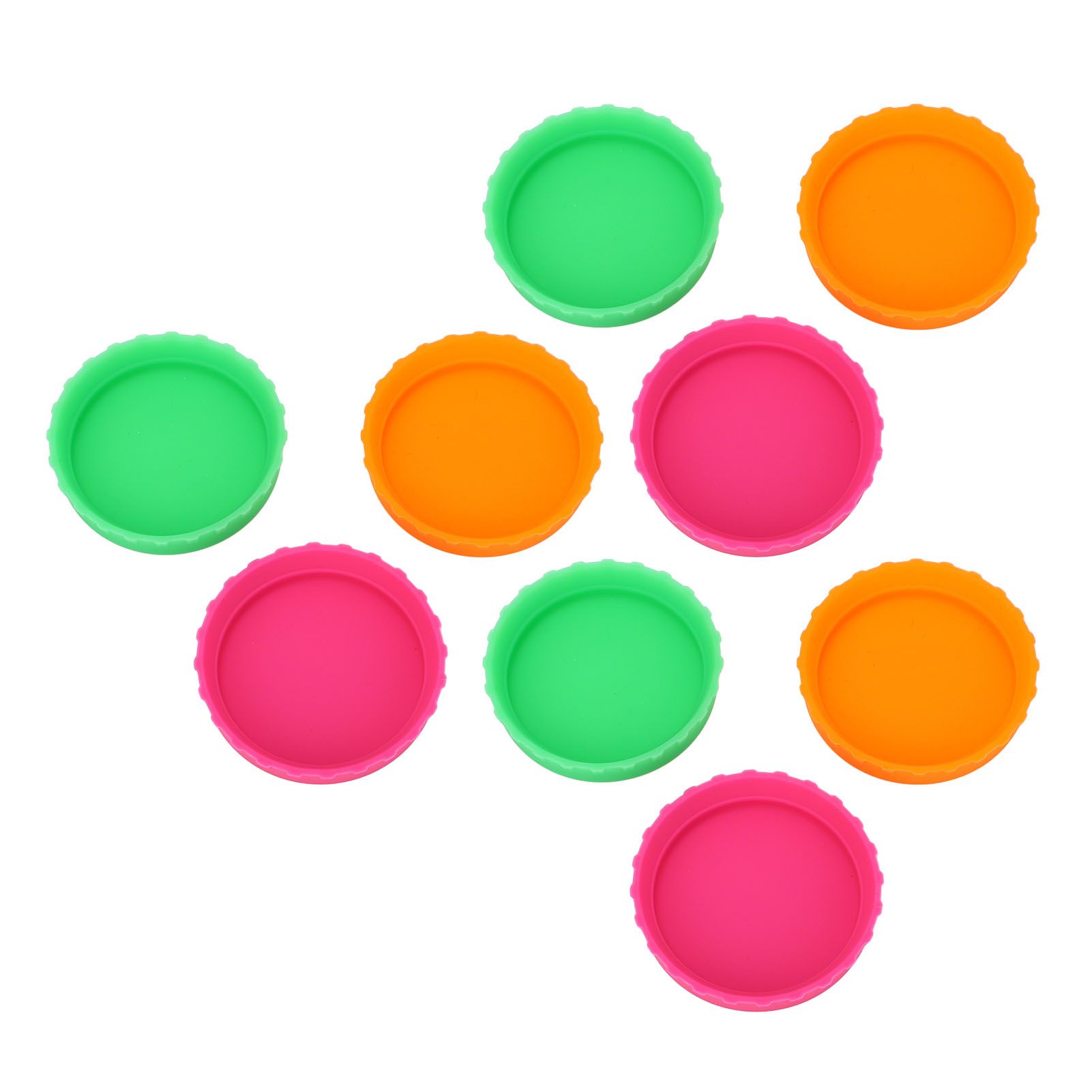 18pcs Can Lid Soft Multiple Colors Silicone Spill Proof Dust Proof Reusable view 8