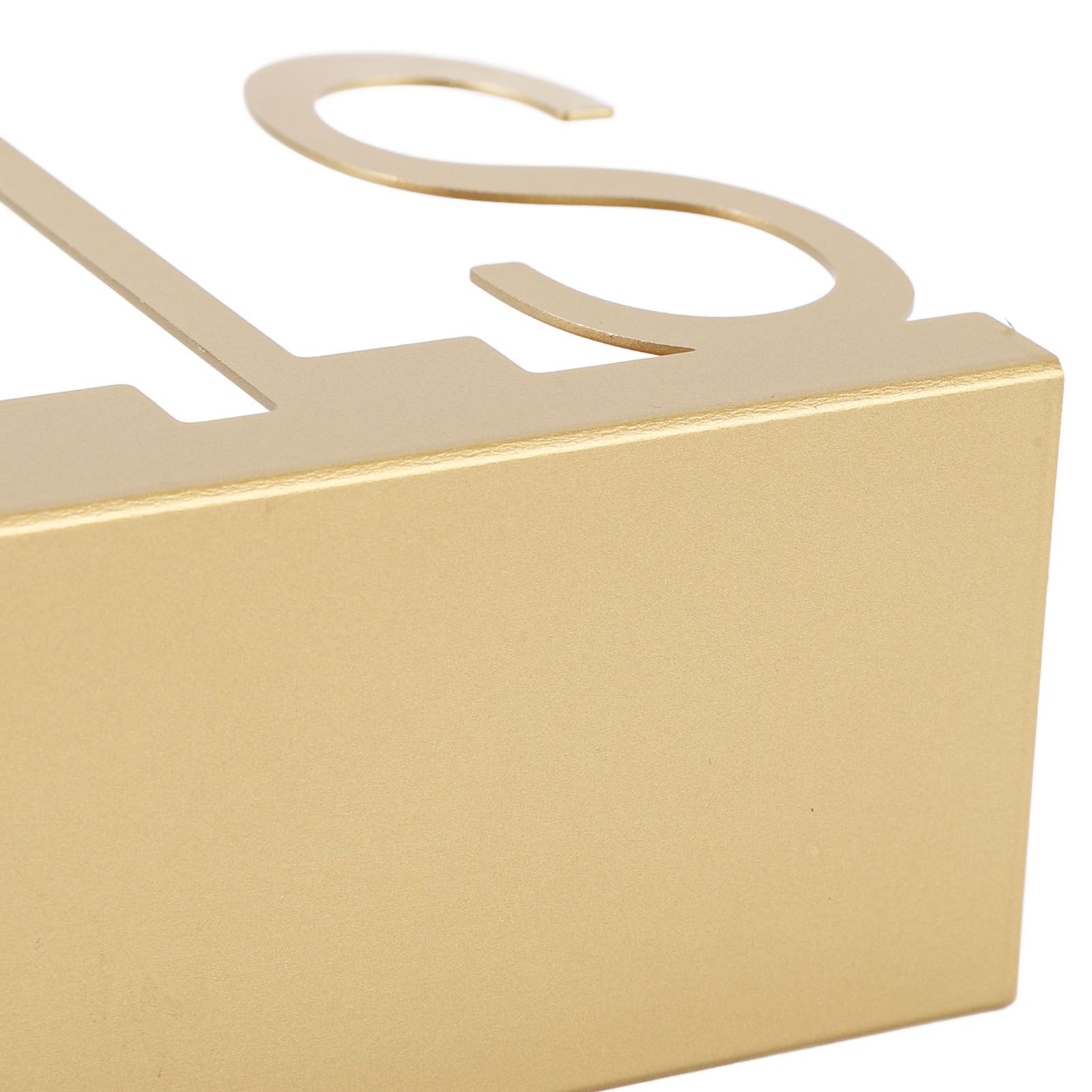 Desktop Metal Mail Holder Cutout Design Desk Letter Envelope Document view 2