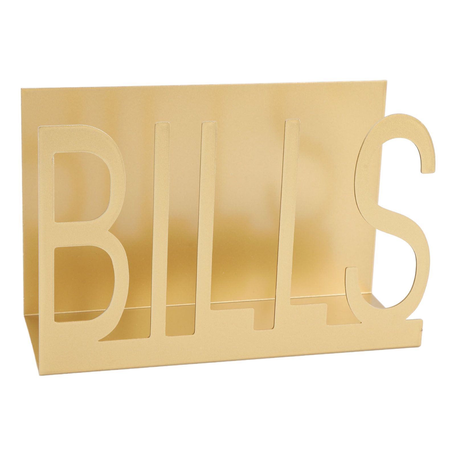 Desktop Metal Mail Holder Cutout Design Desk Letter Envelope Document view 8